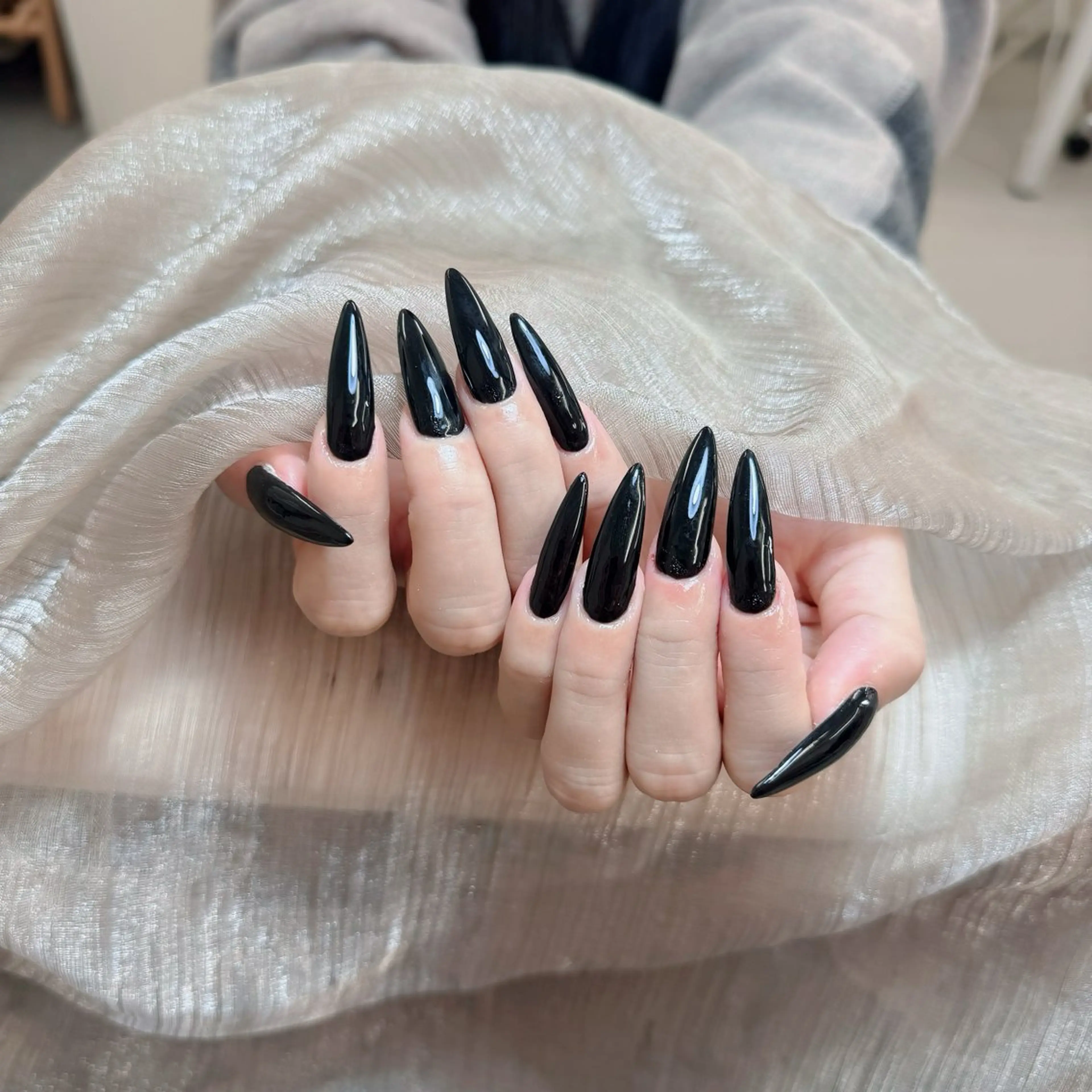 ネイルチップ10本長さだし+ワンカラの写真