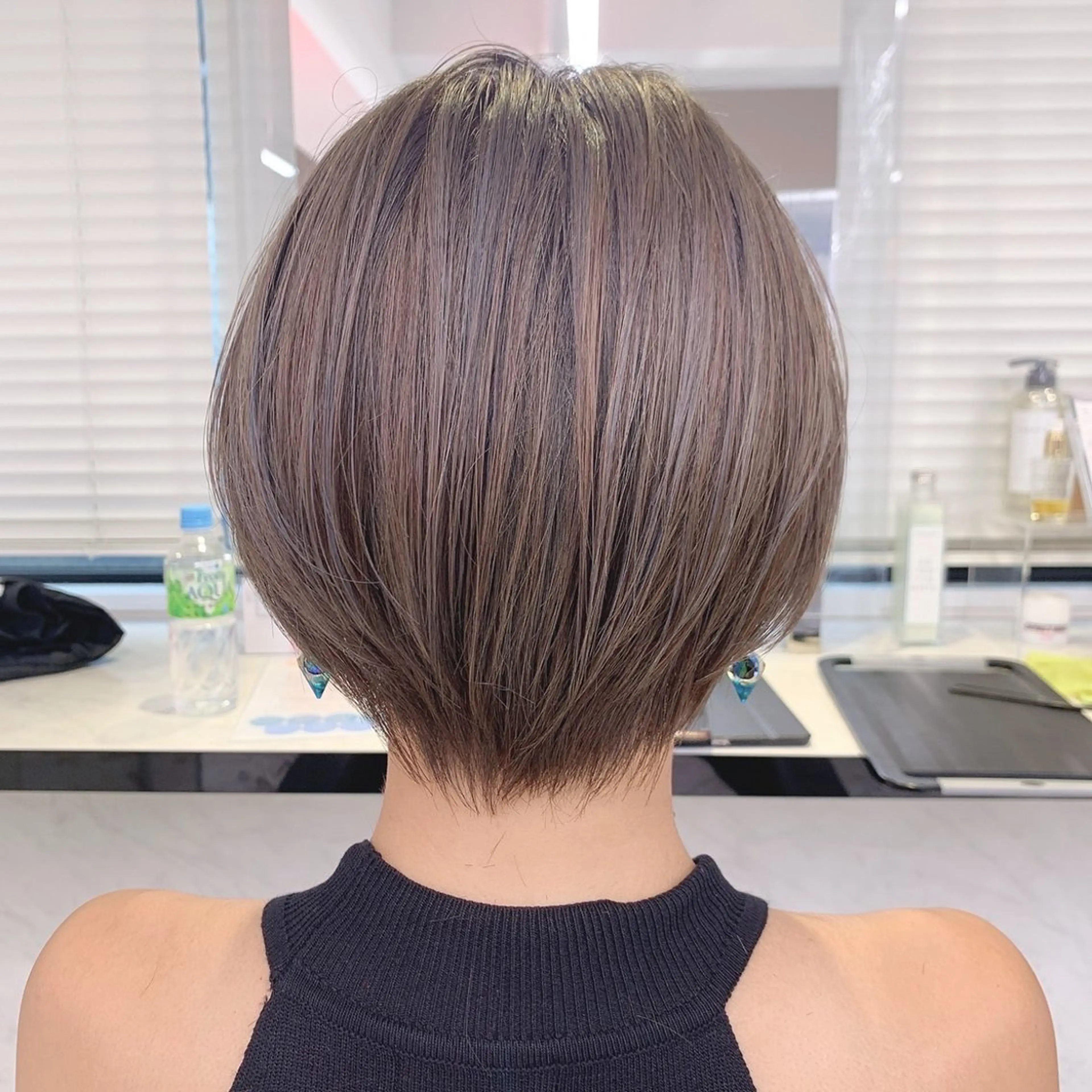 ショート カラー 髪質改善 ショートヘア カット トリートメント ヘッドスパ ヘアセット ショート/表参道 Rimu✂️🤍のヘアスタイル
