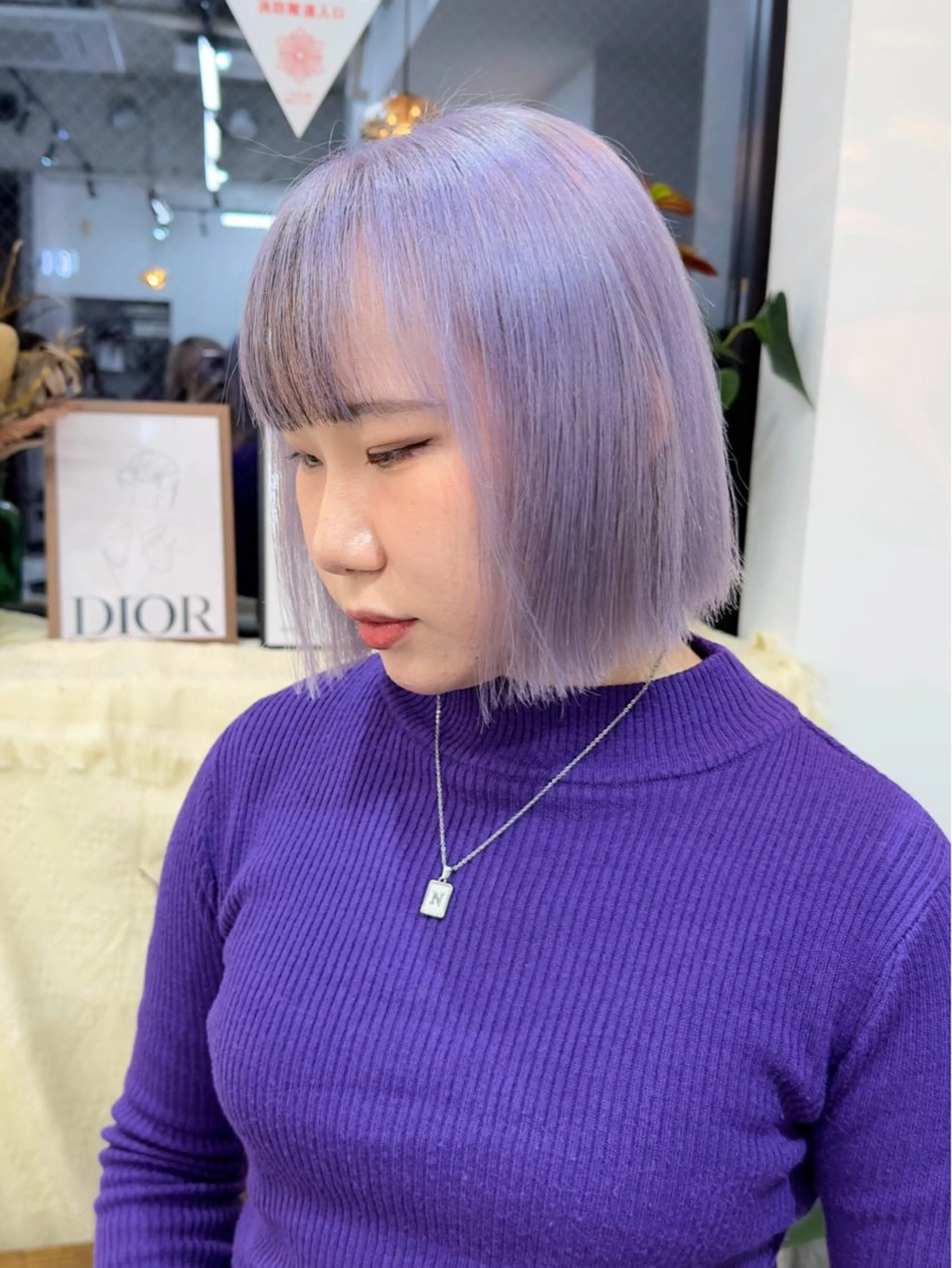 ミディアム カット ヘアカラー トリートメント 💛ムラ修正ブリーチ 💛YUUのヘアスタイル