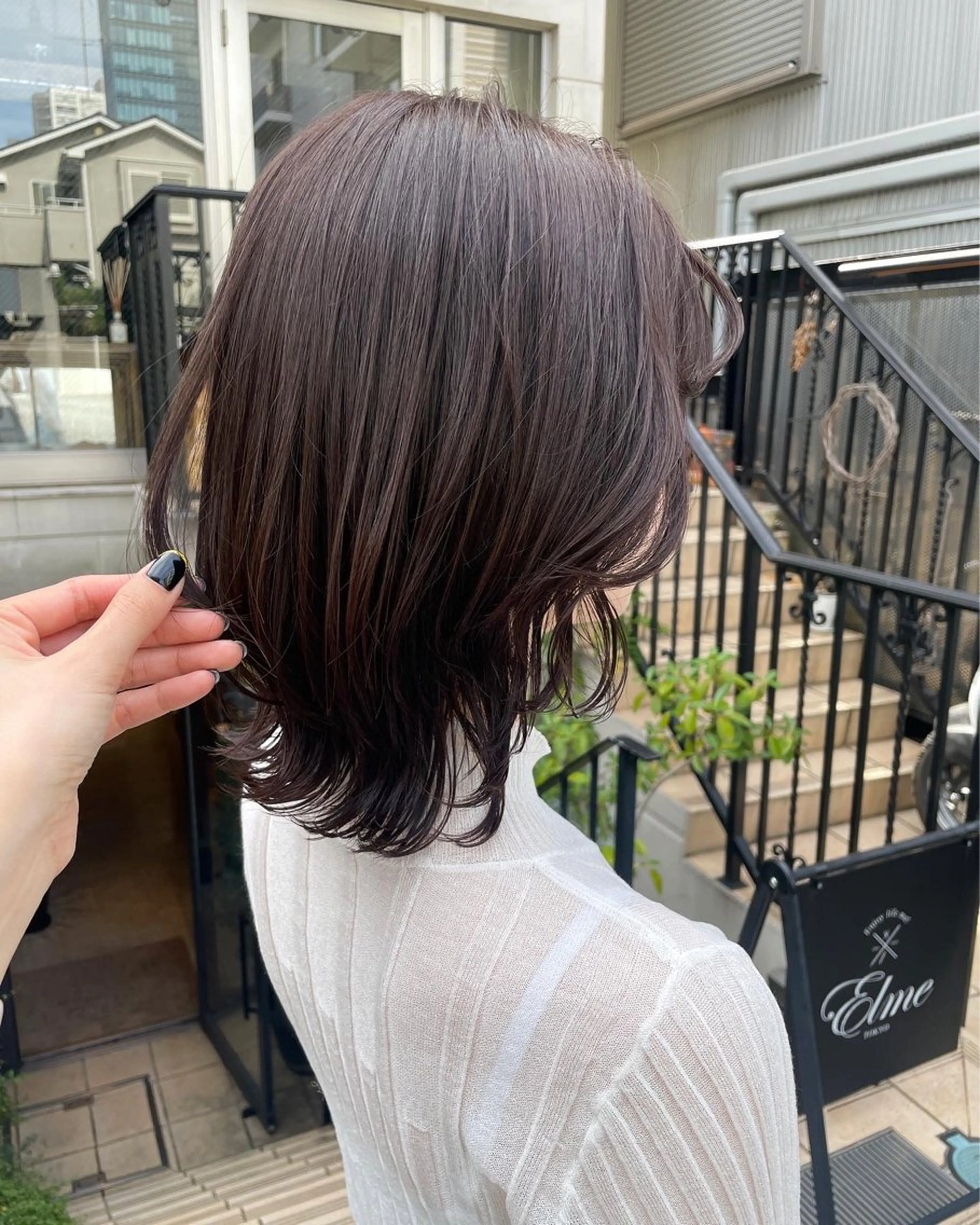 ミディアム カラー ベージュカラー ラベンダーカラー ラベンダーベージュ ボブ くびれヘア カット ヘアカラー 似合わせモテヘア Akari🦢🖤のヘアスタイル