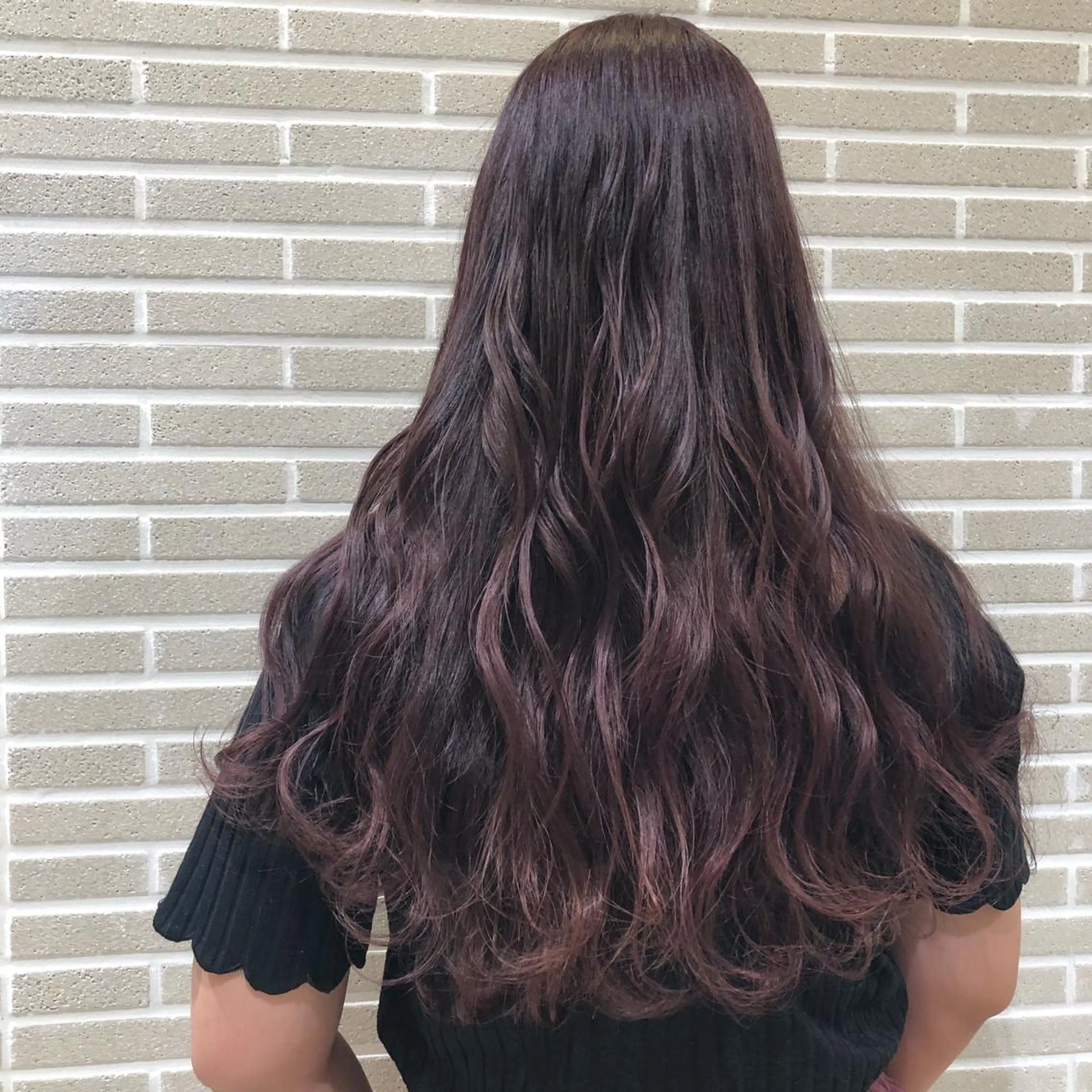 ロング ヘアカラー トリートメント 植田 菜月のヘアスタイル