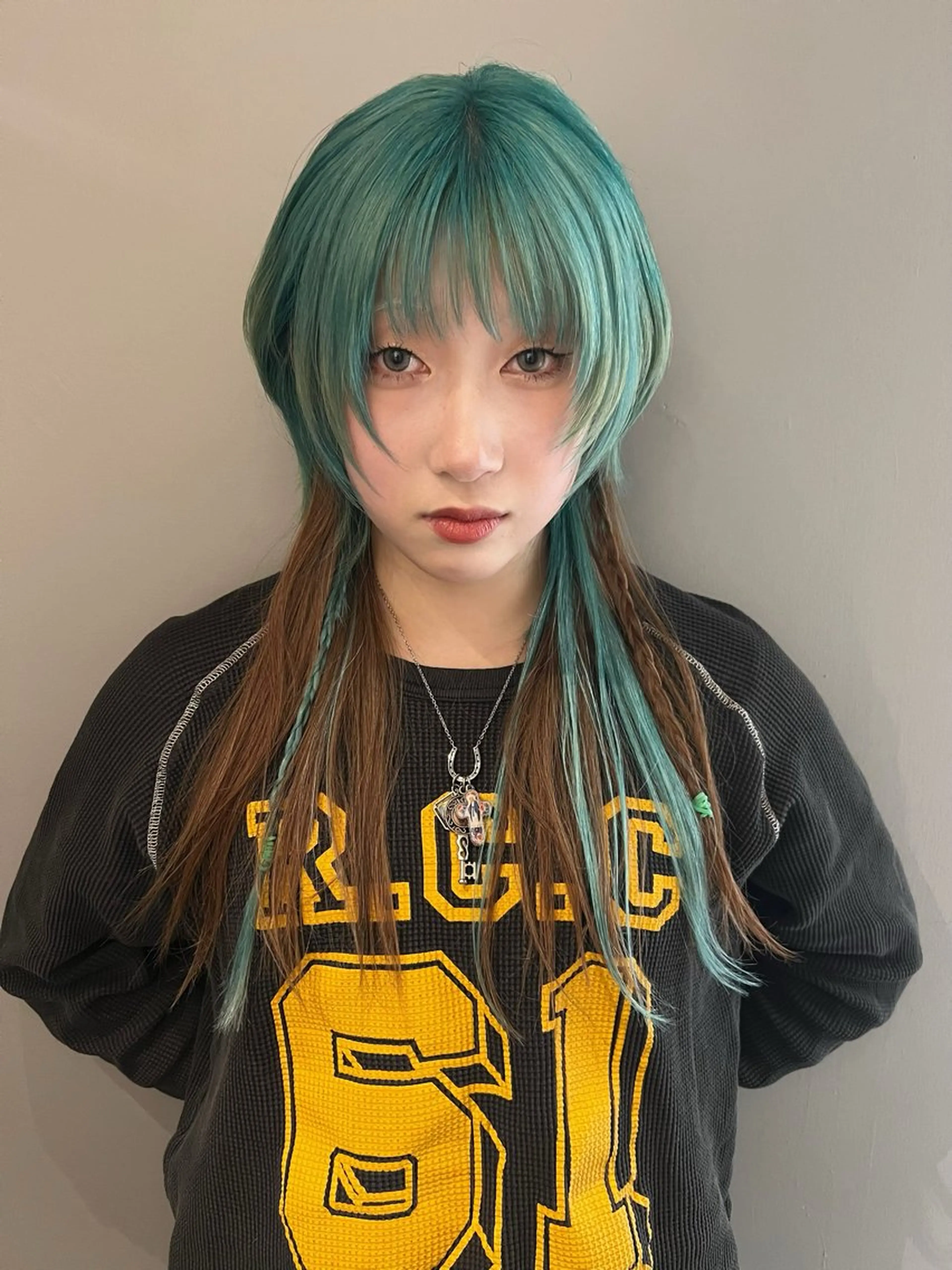 ロング カラー カット ヘアカラー haco＋所属・圧倒的デザイン力 店長🎨RENAのヘアスタイル