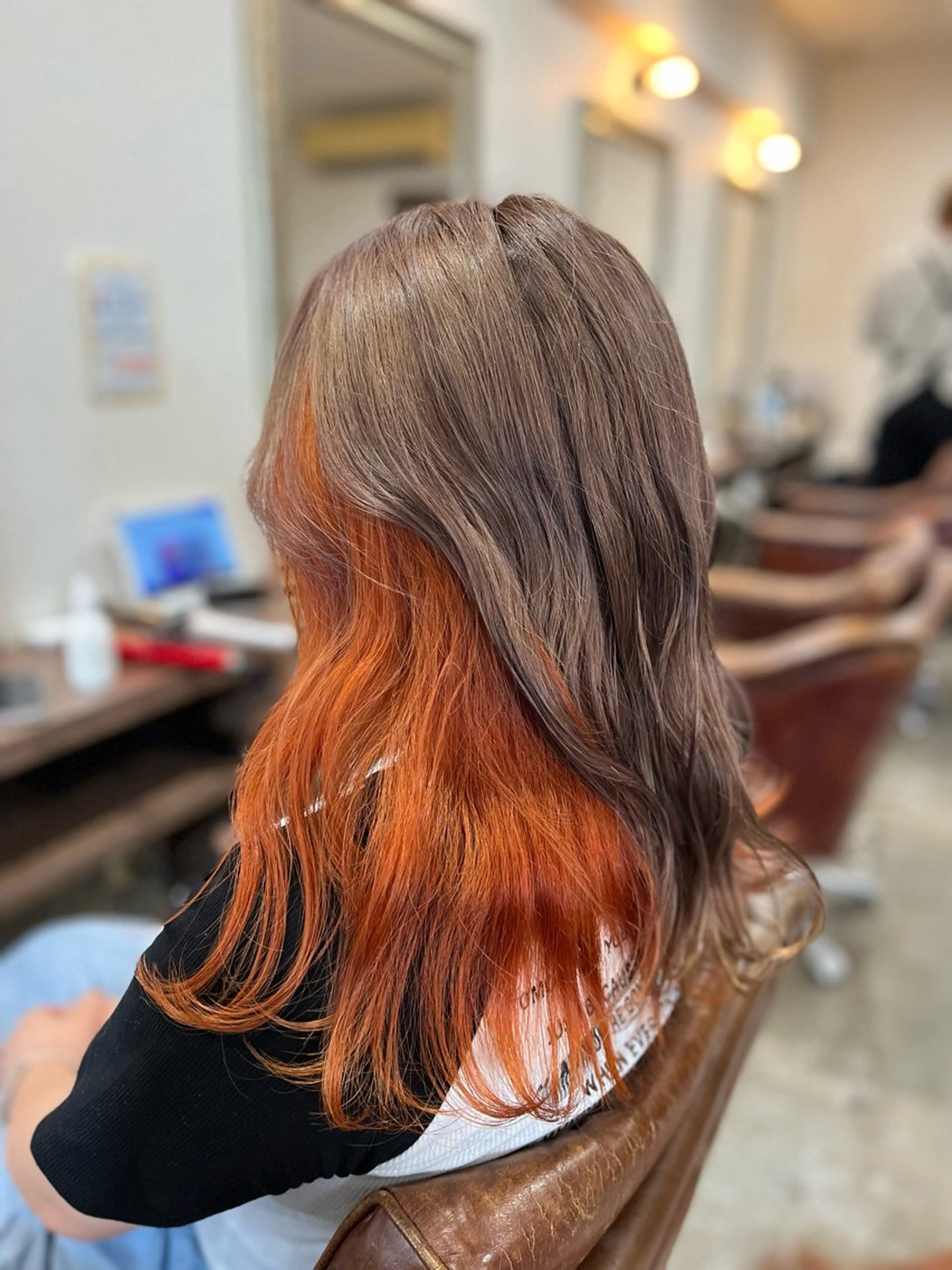 セミロング 🫧ベージュカラー× レイヤー🫧HARUのヘアスタイル