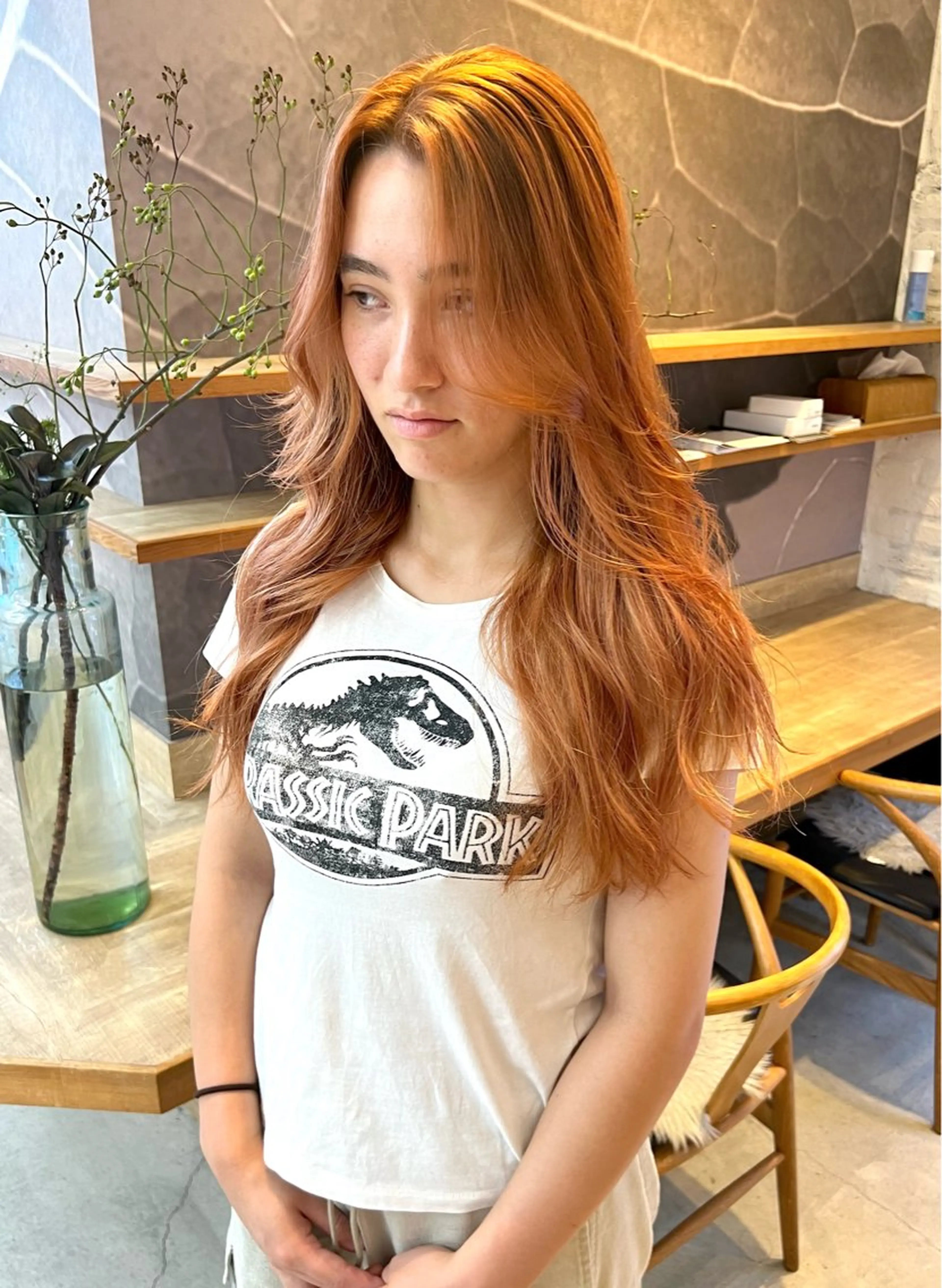 ロング カット ヘアカラー 池本 勇大のヘアスタイル