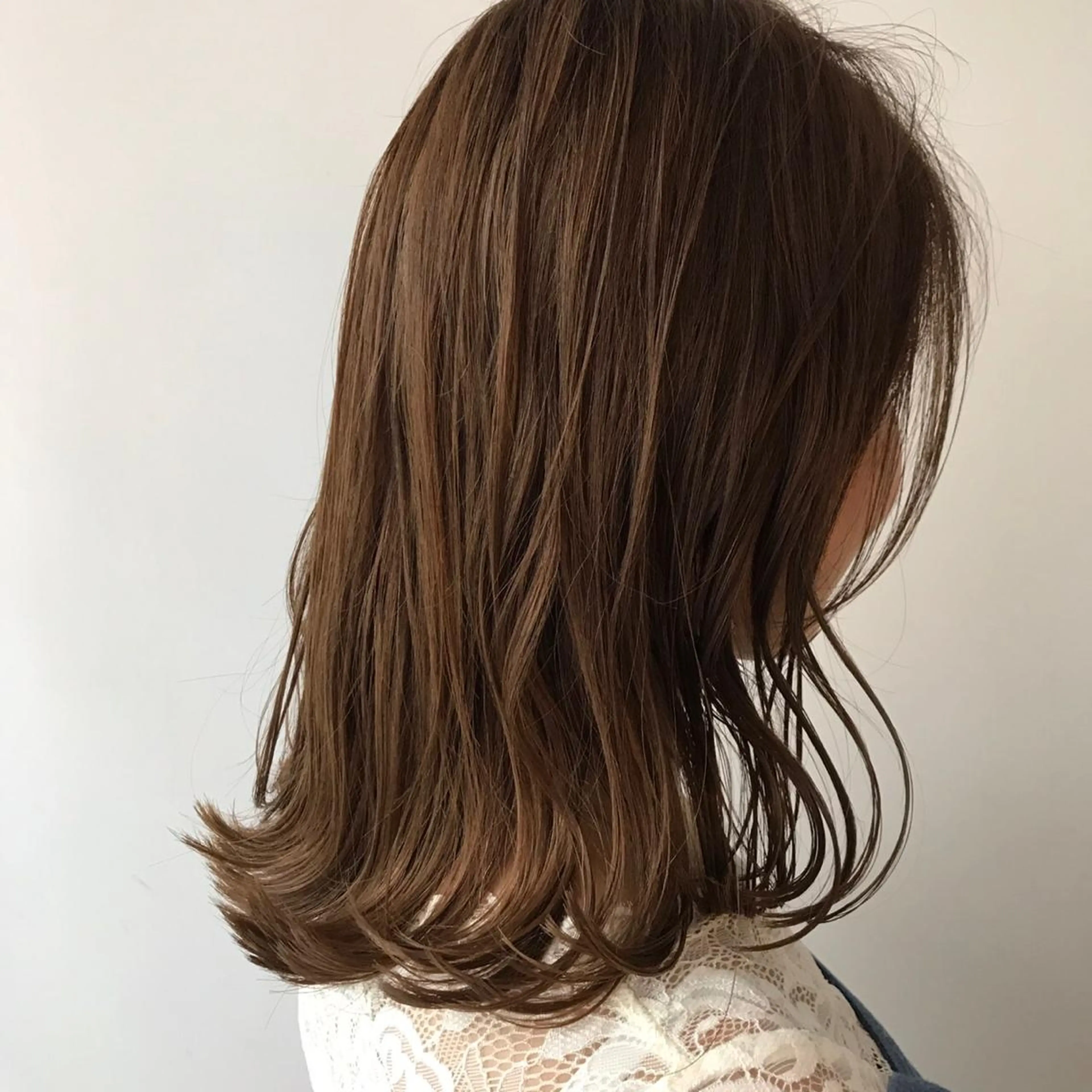 ミディアム カラー ブラウンカラー ココアブラウン ダブルカラー ハイライトカラー ハイライト パーマ×ウルフカット koya☆のヘアスタイル