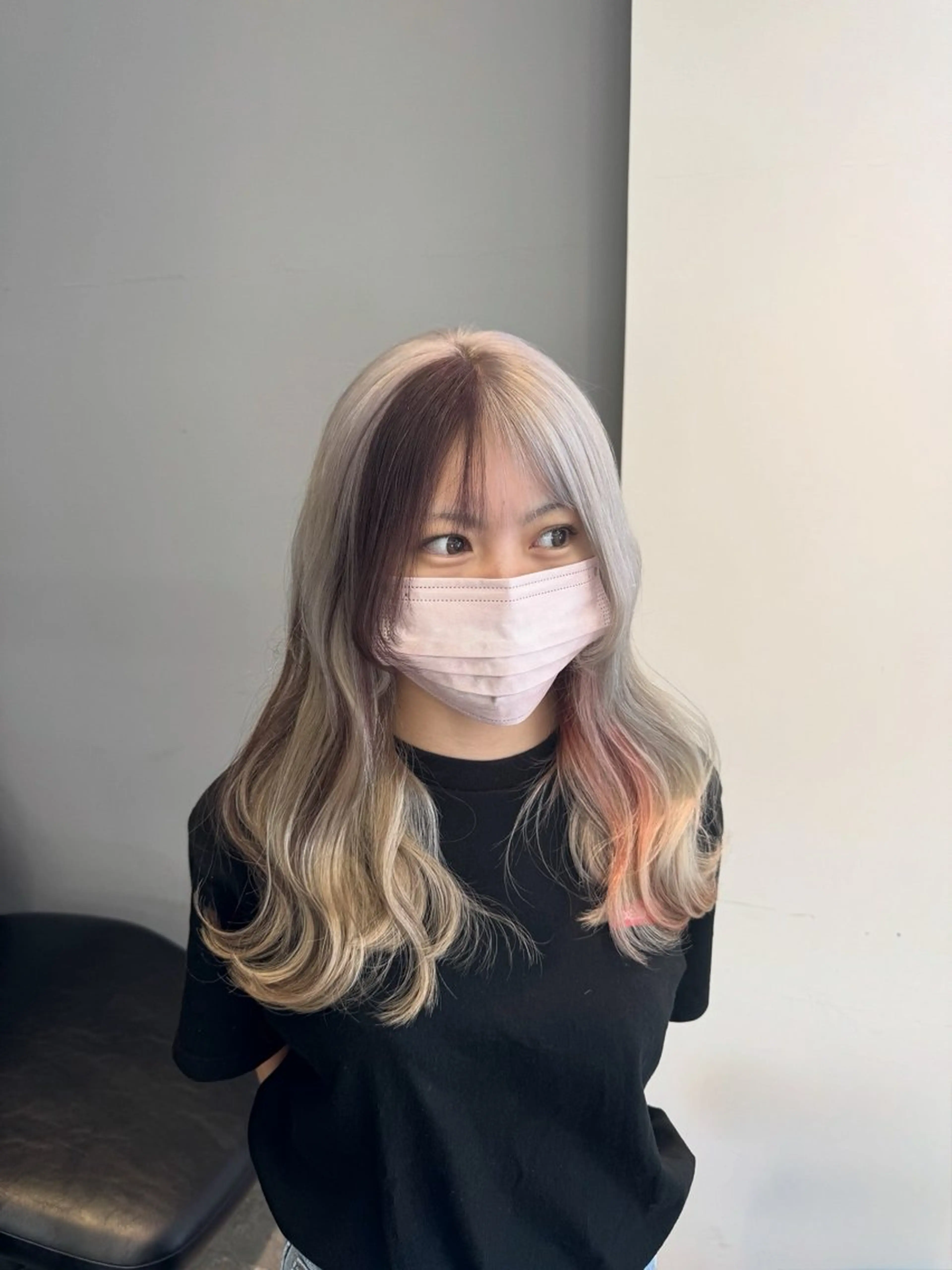 ロング カラー ブリーチ ヘアカラー オスズ 🎀´-のヘアスタイル