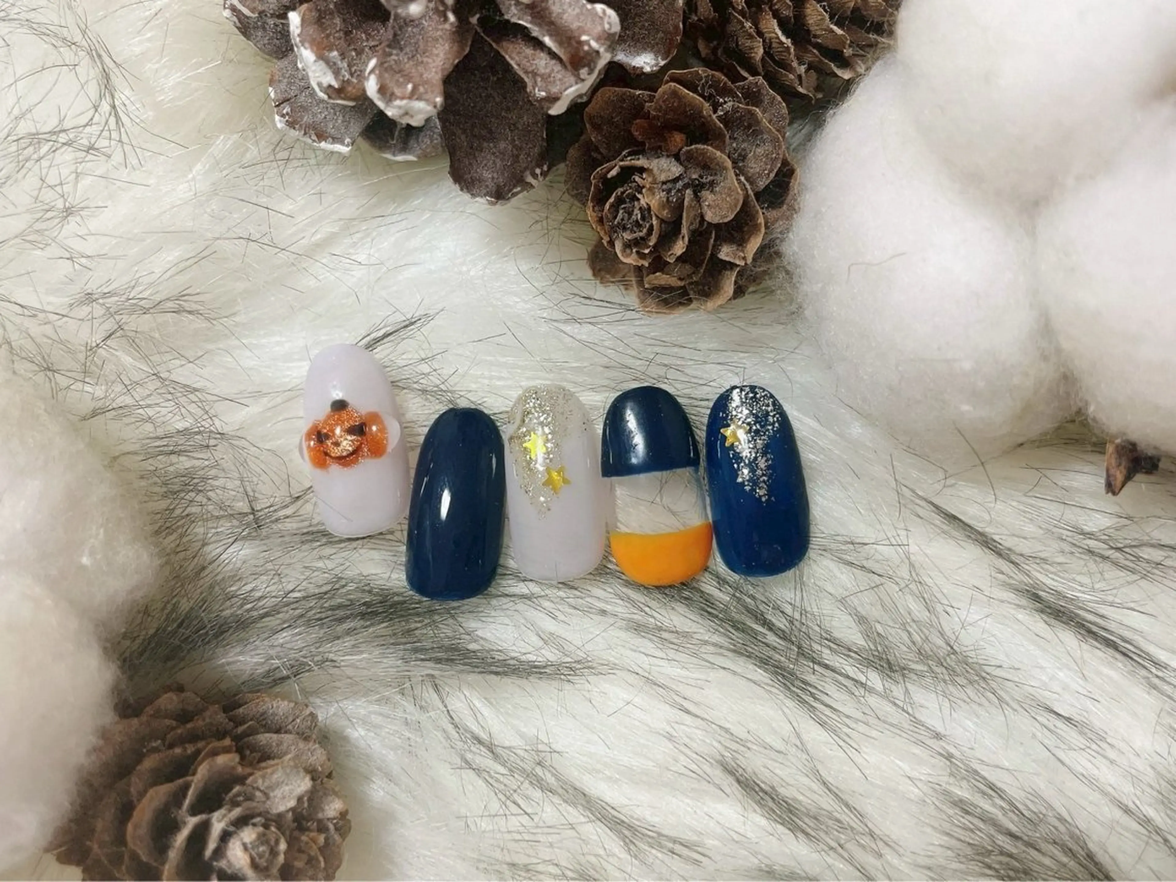 ネイル フットネイル ジェルネイル ハロウィン パラジェル ハンドネイル kiki nail 二子玉川のネイルデザイン
