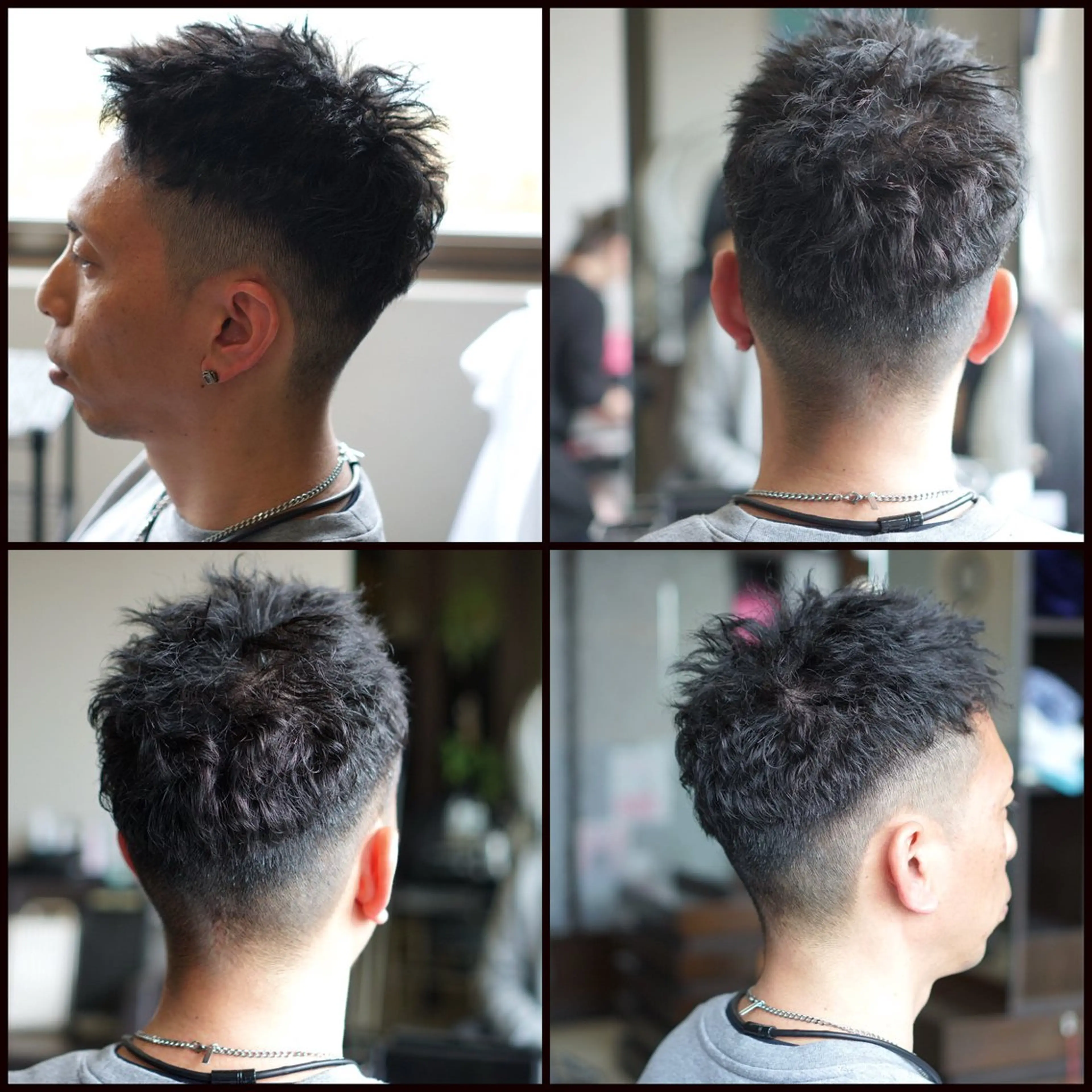 ショート パーマ メンズ カット パーマ トリートメント 中島 剛のヘアスタイル