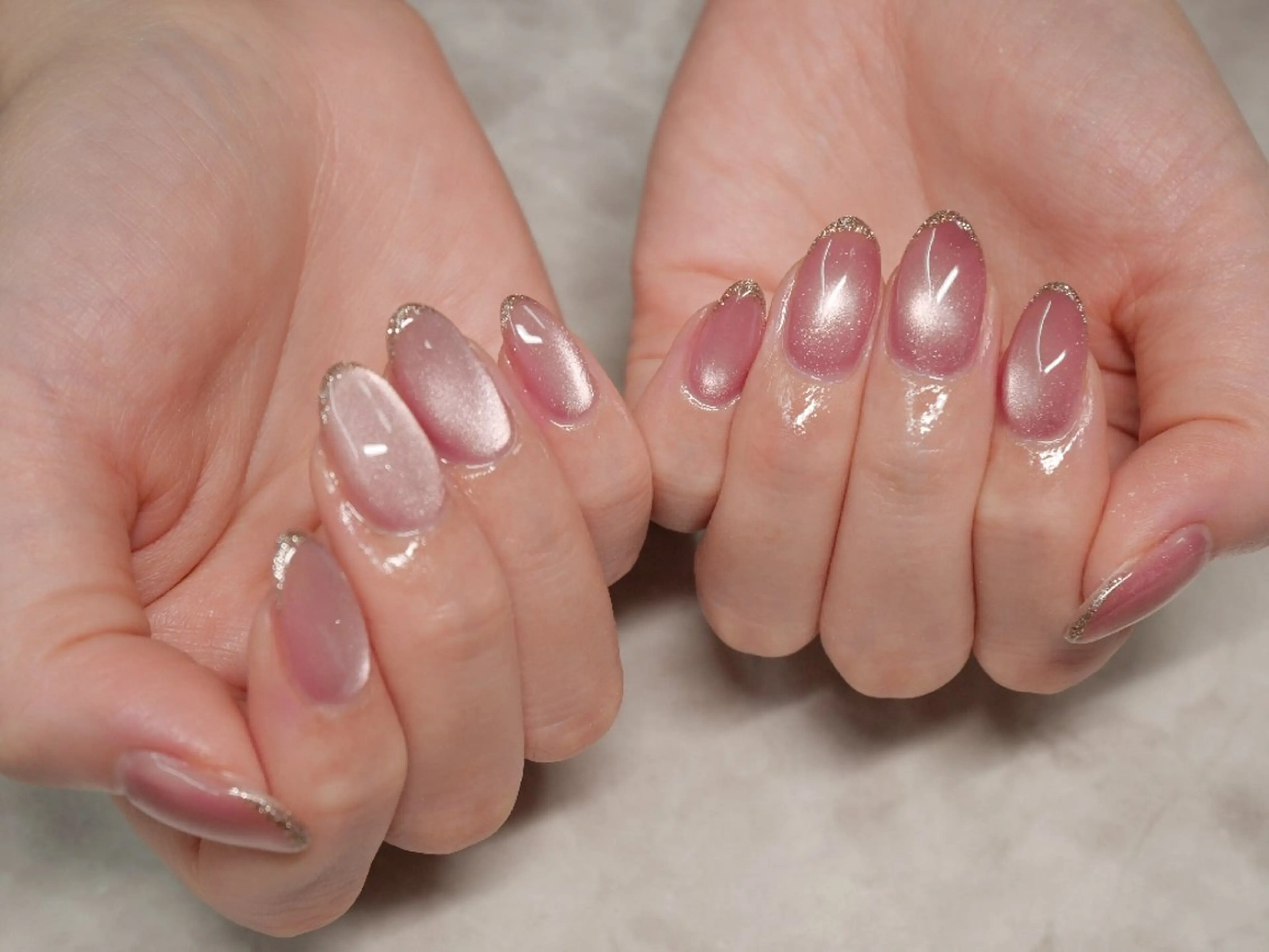 ネイル マグネットネイル マグネットワンカラー ワンカラーネイル Nailsalon Graciasのネイルデザイン