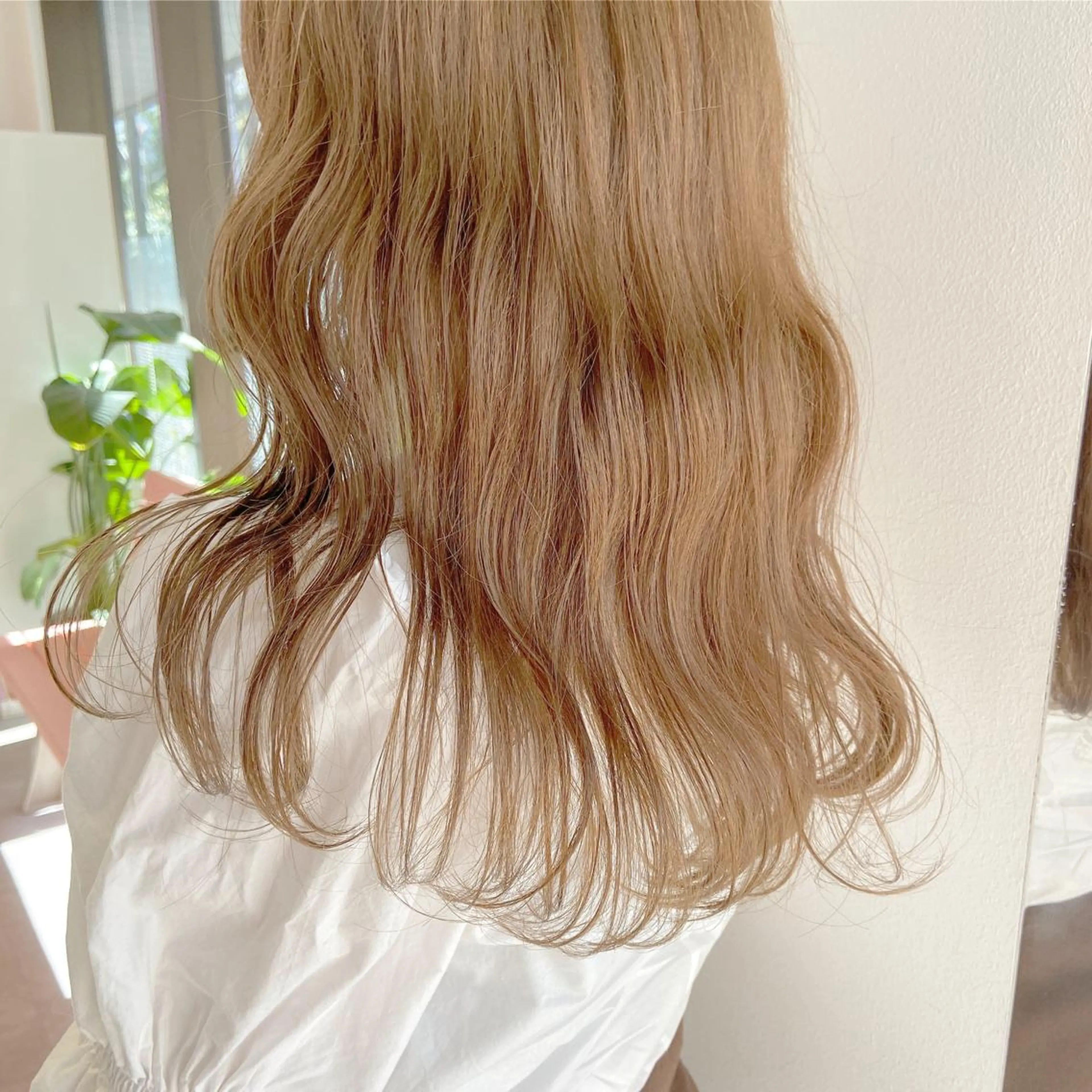 ロング カラー ヘアアレンジ ベージュカラー レイヤーカット指名 No.1💖マユカのヘアスタイル