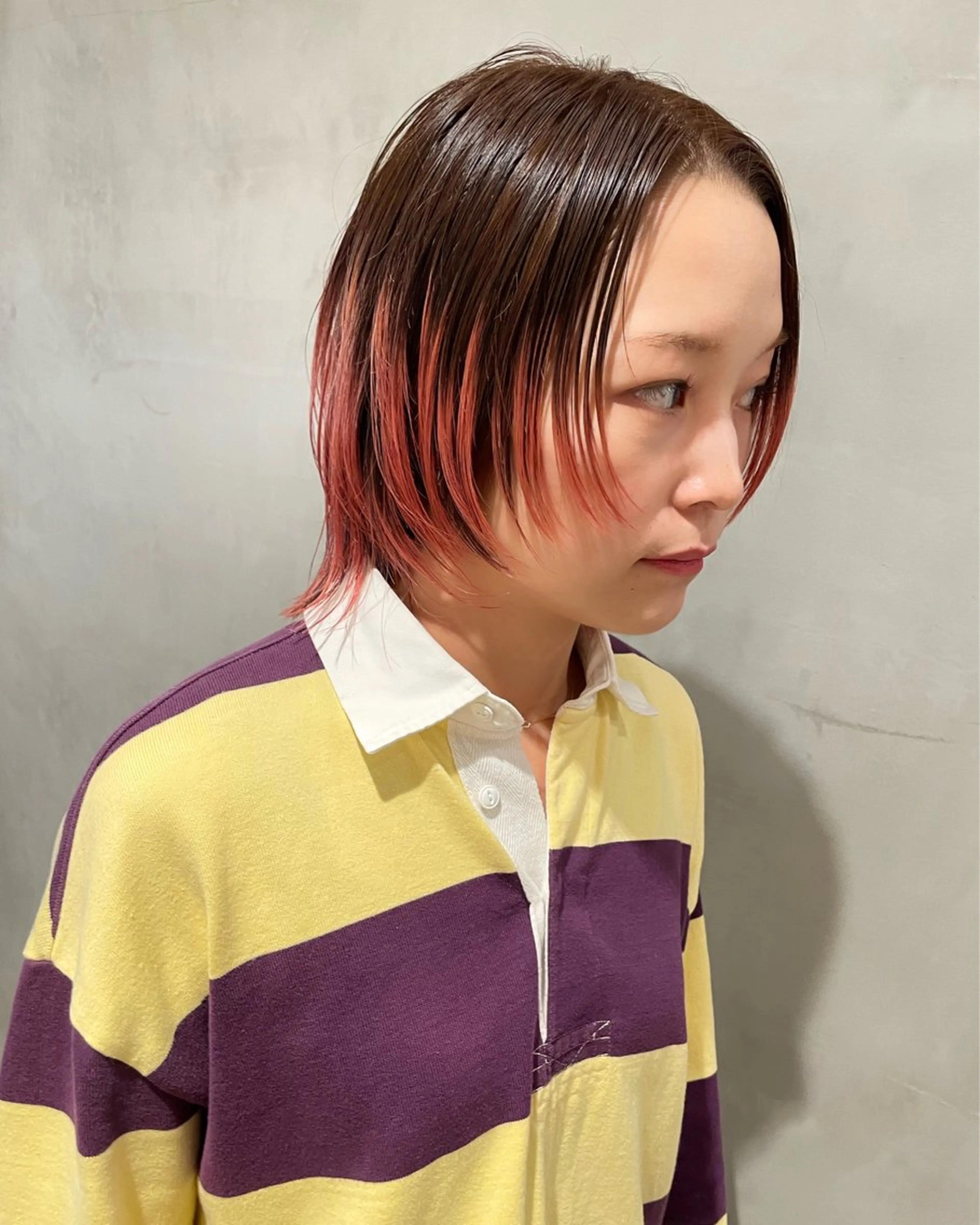 ショート カラー ヘアカラー トリートメント 優 作のヘアスタイル