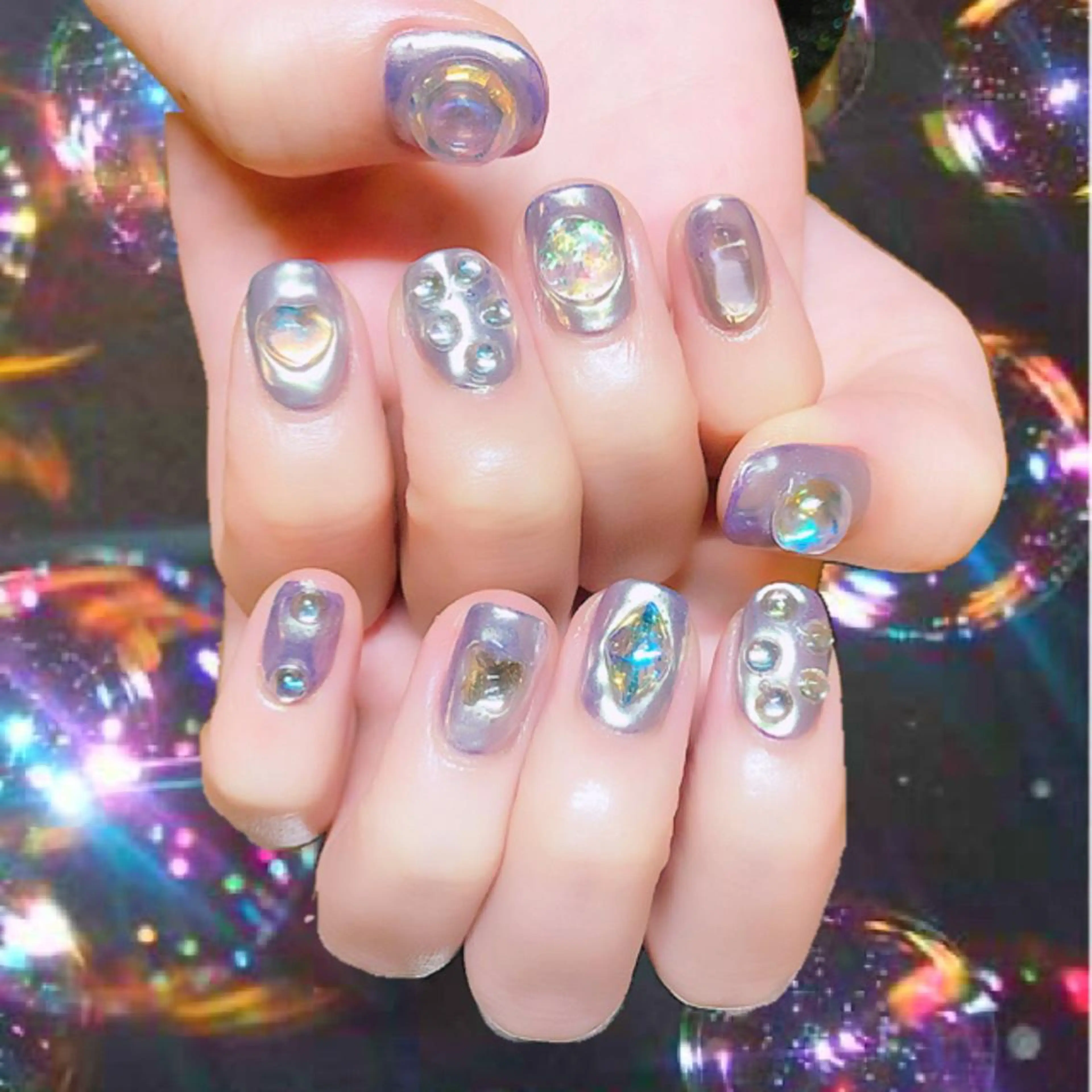 ネイル 持ち込み ハンドネイル フットネイル mi chiのネイルデザイン