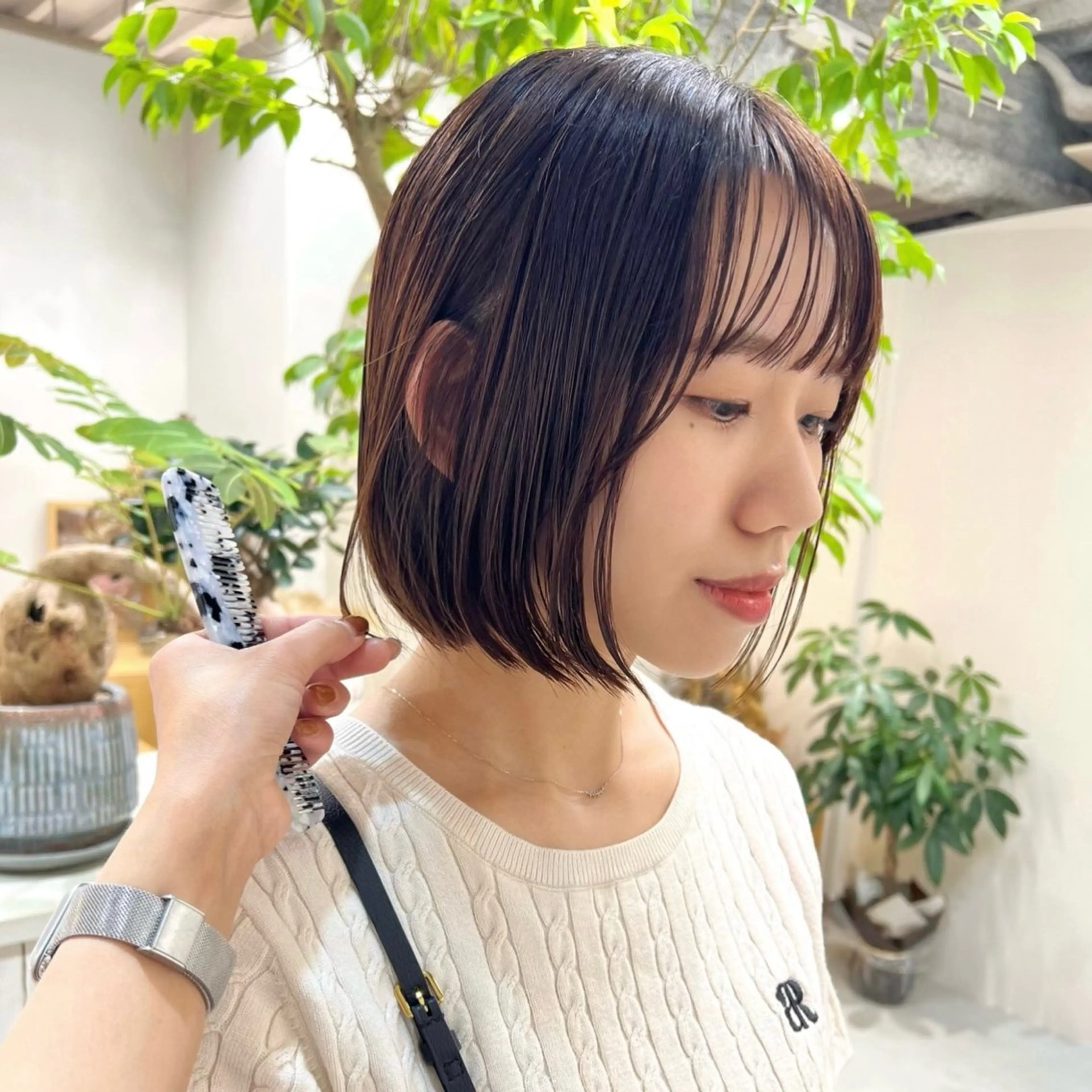 カラー ヘアカラー 三好 万葉のヘアスタイル