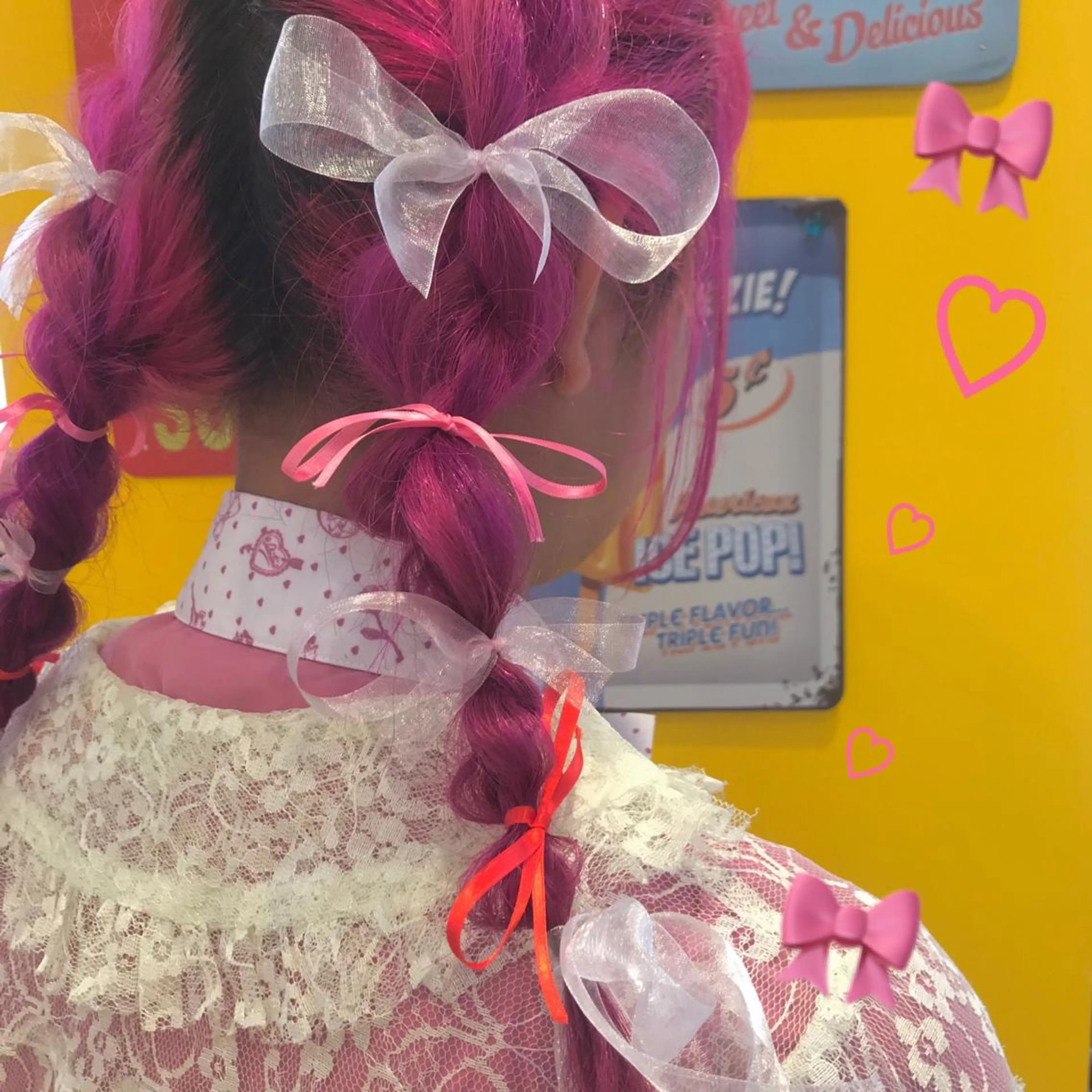 ミディアム カラー ピンクカラー EMANON新宿東口所属・新宿駅近♡ ♡個室♡三都季🌜のヘアスタイル