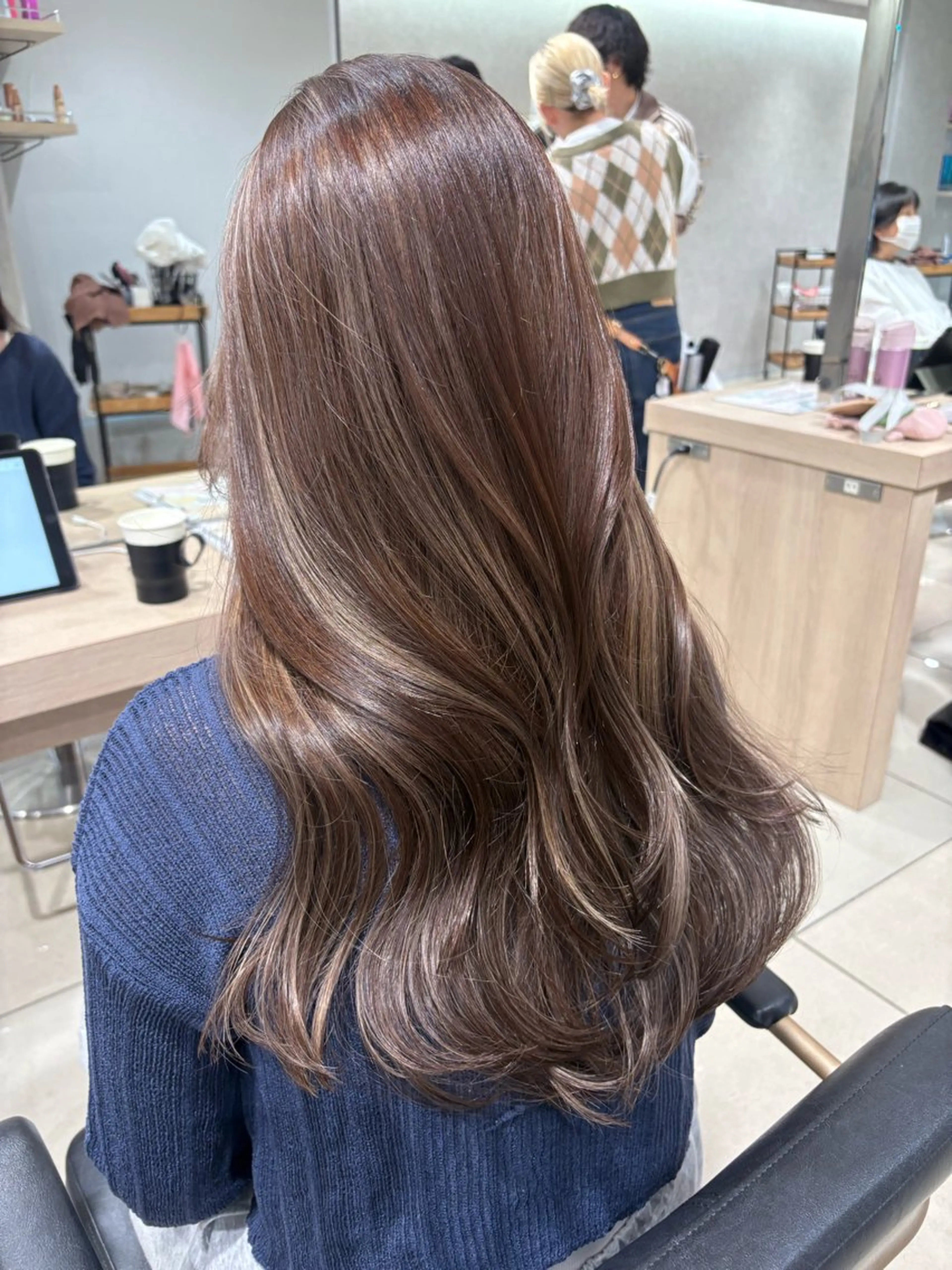 ロング ヘアカラー 【韓国ヘア】 室岡　咲希のヘアスタイル