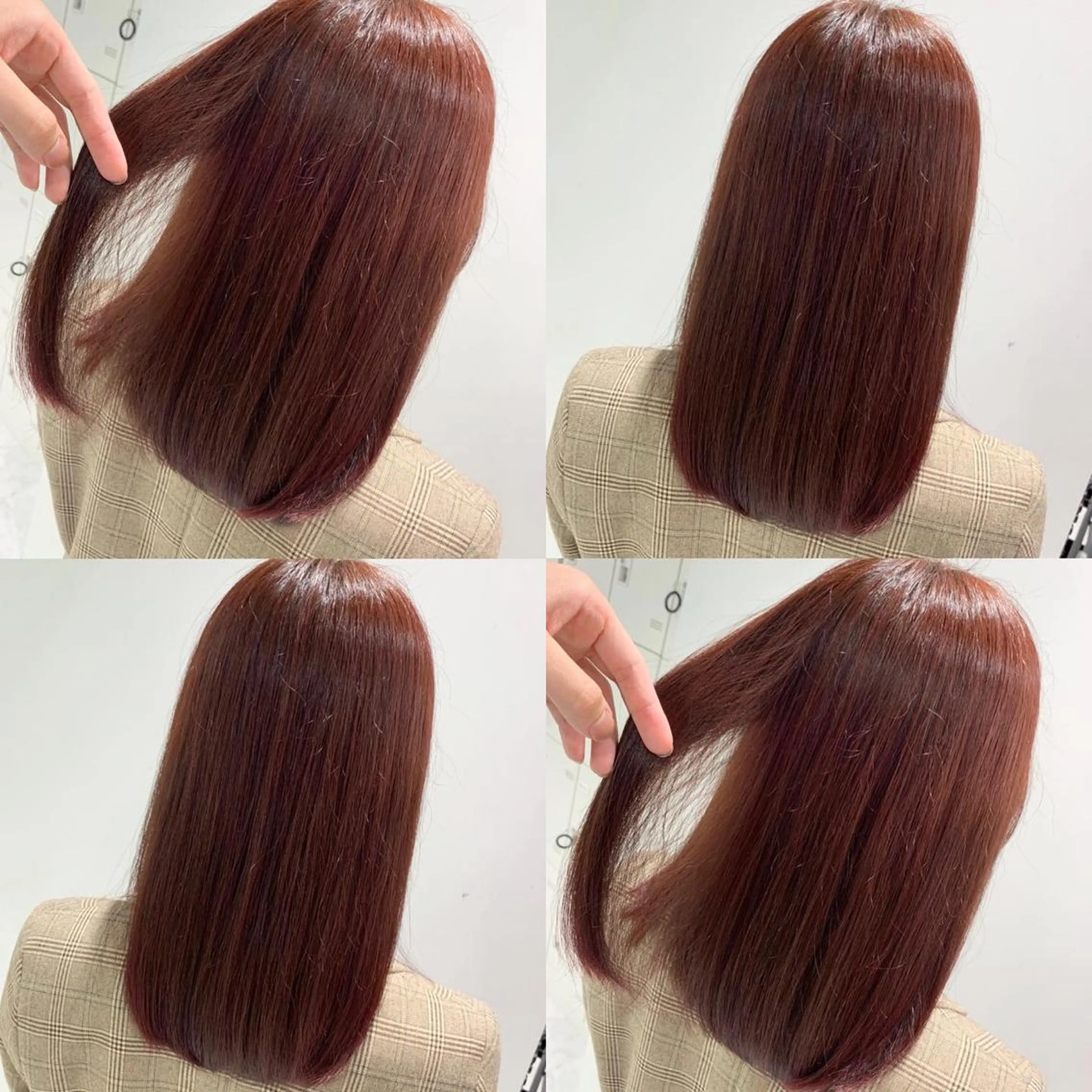 セミロング カット トリートメント 🌿透明感カラー‪ 縮毛矯正✨かずきのヘアスタイル