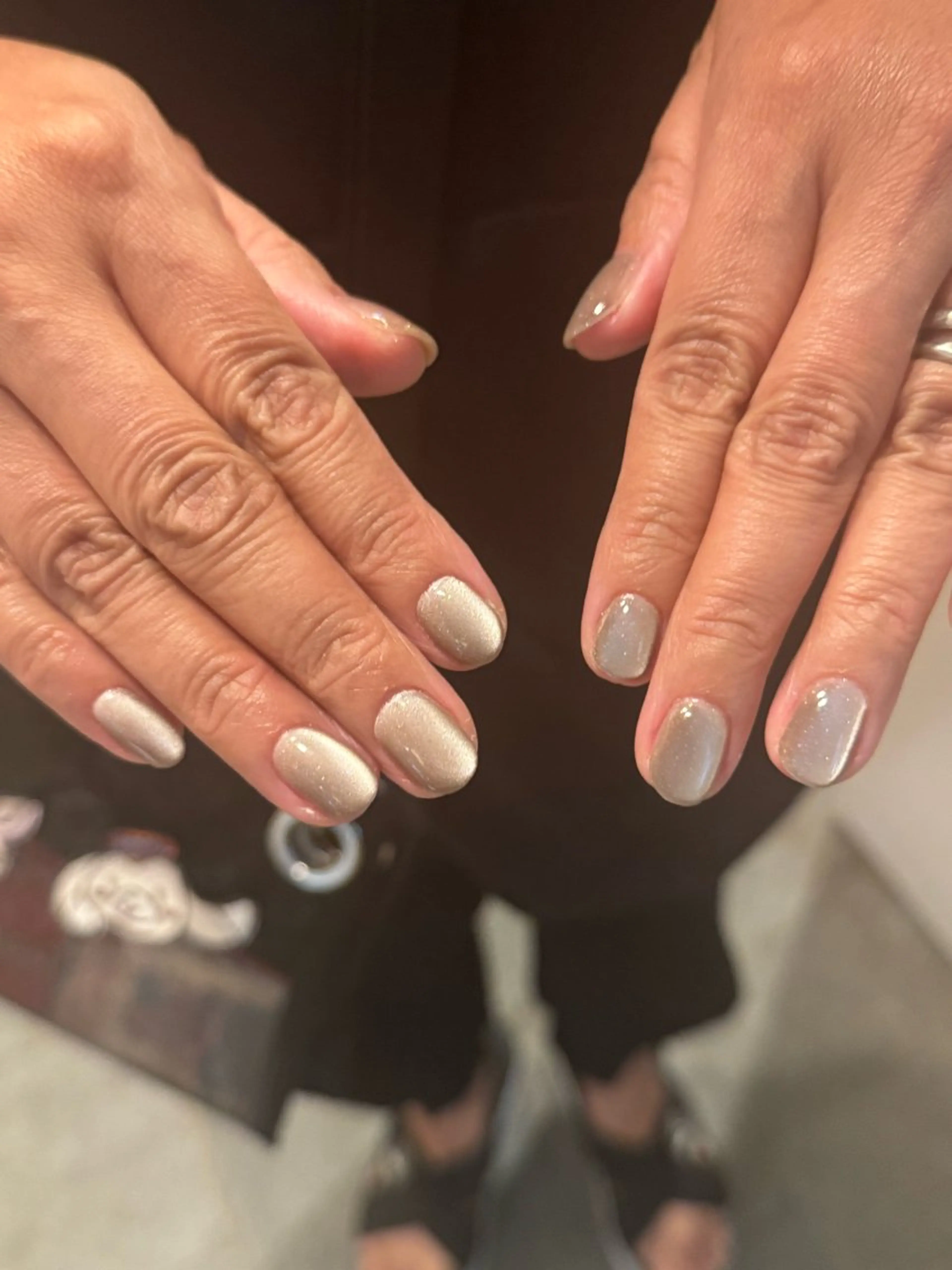 ネイル ラメ(グリッター) マグネットネイル ハンドネイル filonnail momoeのネイルデザイン