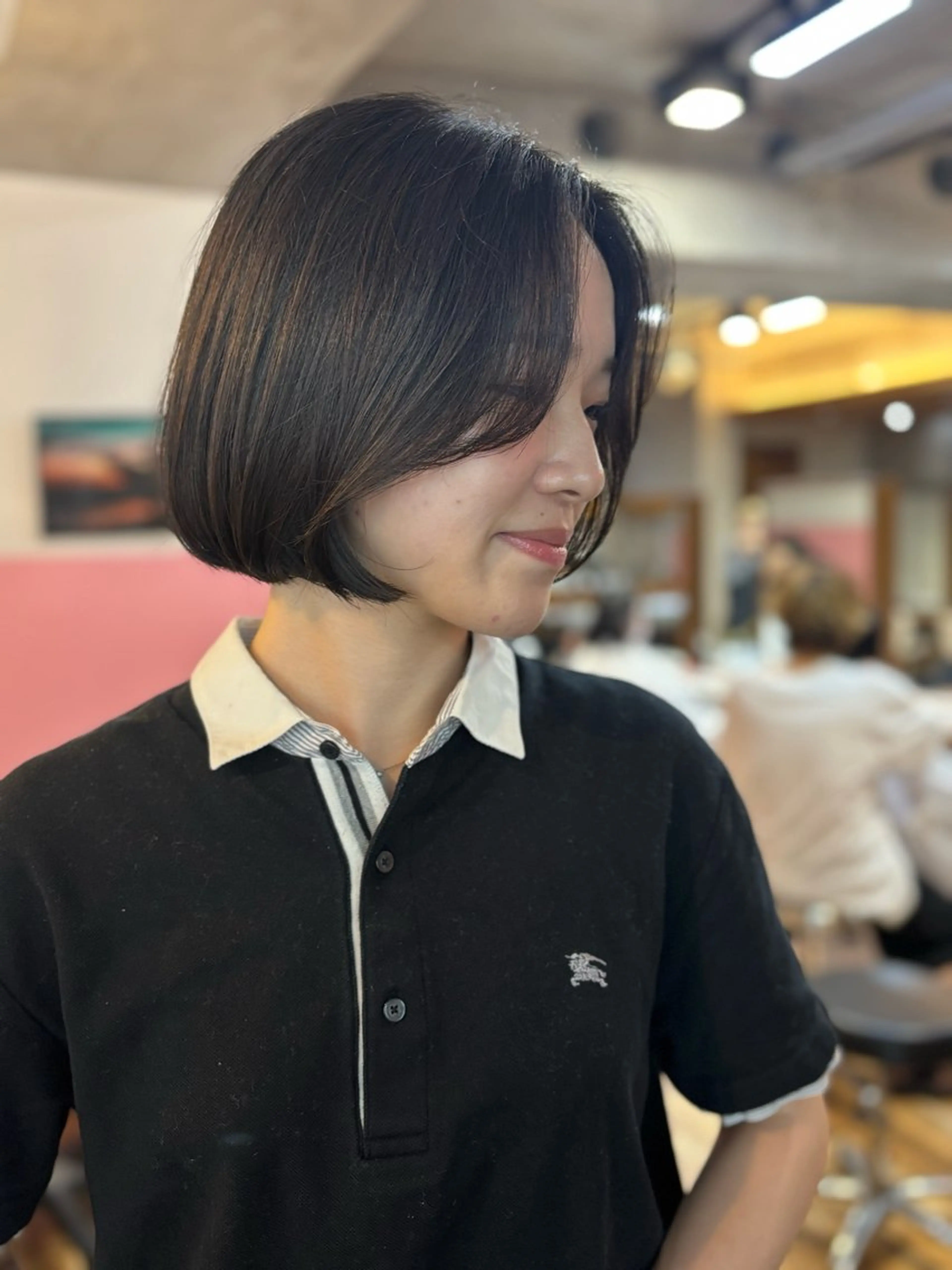 ミディアム カット ヘアカラー トリートメント ♥️ボブ/ブリーチ なしカラー/mahoのヘアスタイル