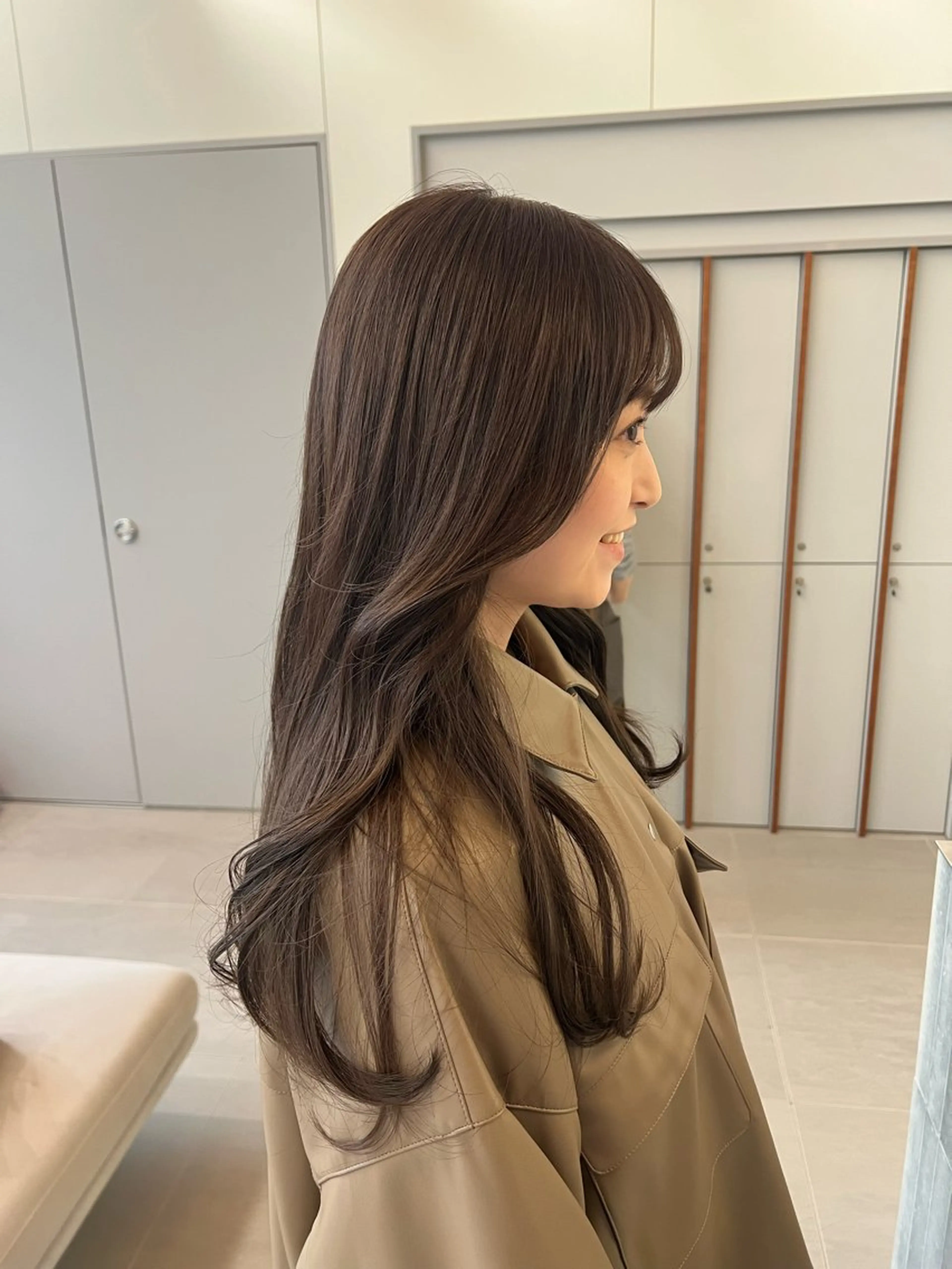 セミロング カット ヘアカラー トリートメント LORENAO所属・マロベージュ rinaのヘアスタイル