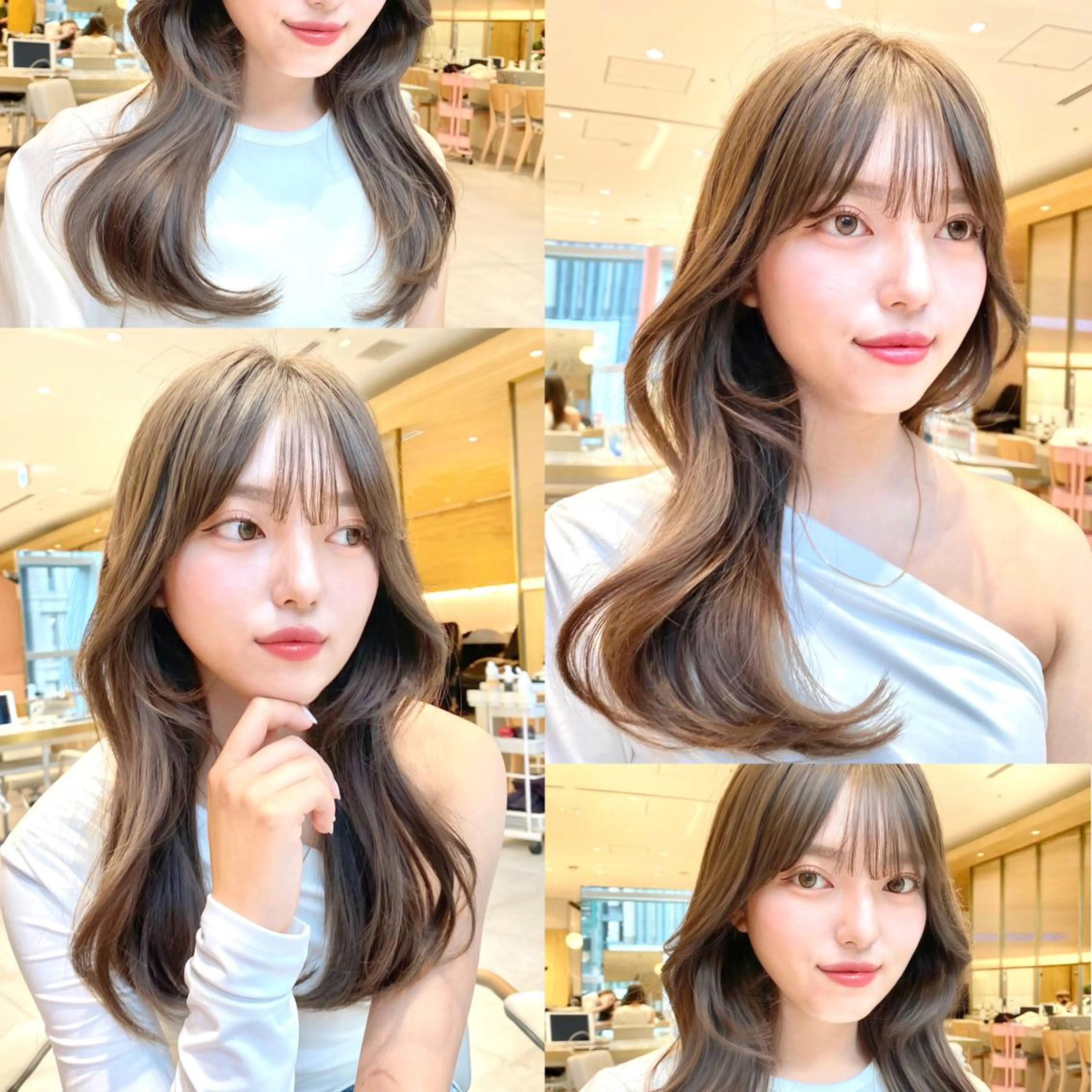 セミロング くびれヘア 韓国風ヘア くびれレイヤー レイヤーカット カット ヘアカラー トリートメント 韓国くびれレイヤー 🇰🇷はづきのヘアスタイル