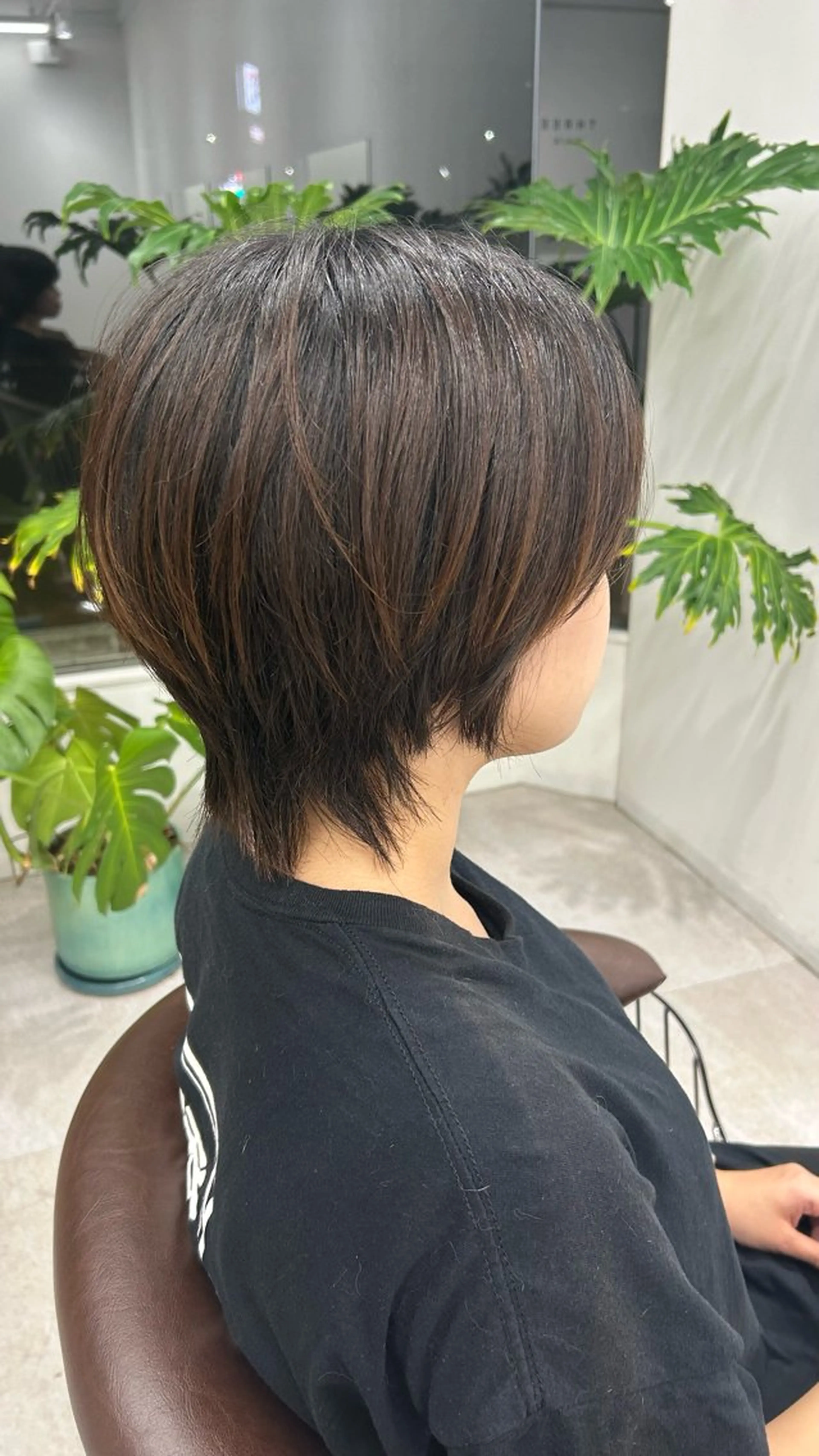 ショート ウルフカット THREE  mark所属・河田 日和のヘアスタイル