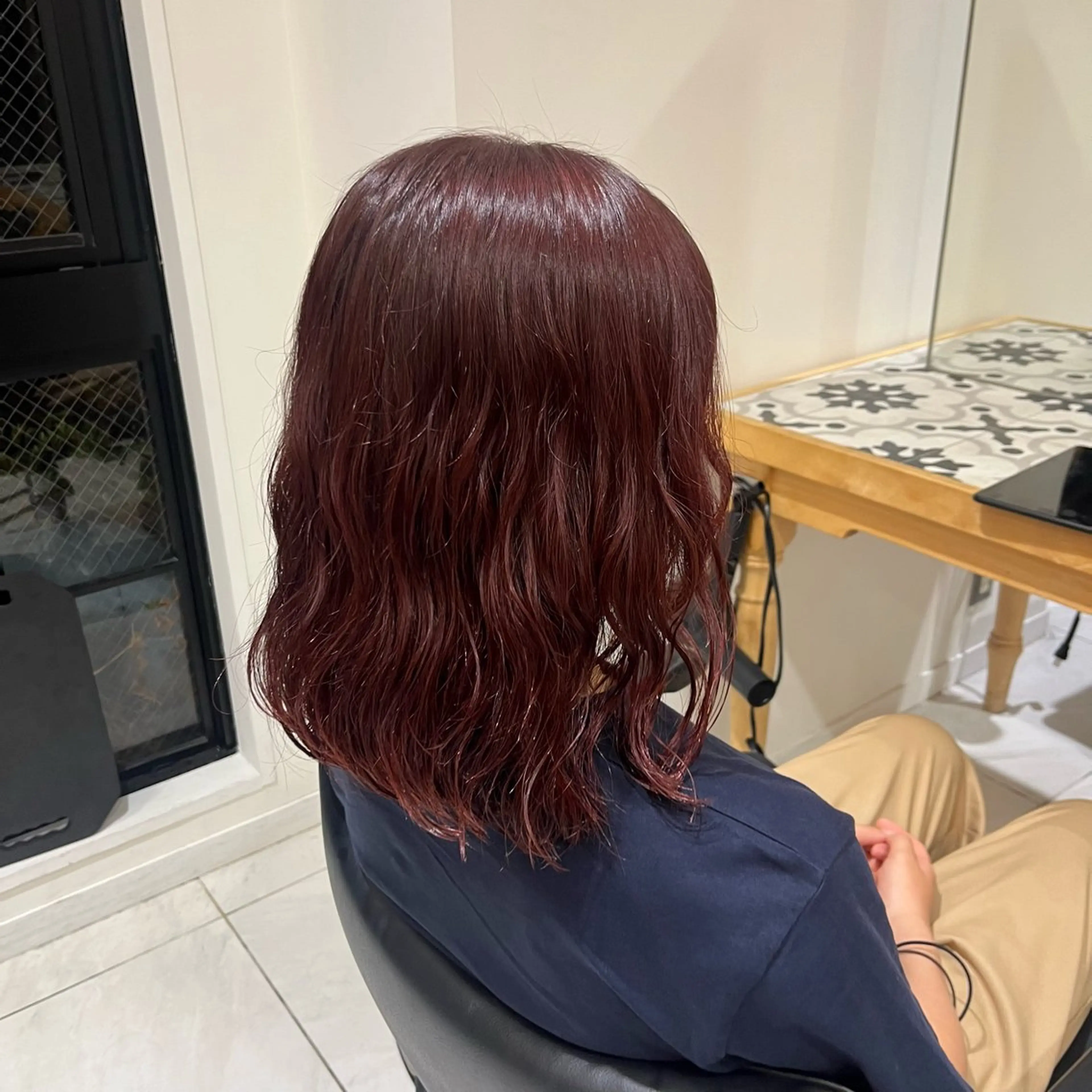 セミロング カラー ヘアカラー トリートメント ヘッドスパ 艶髪/ロングモデル 募集🫧terukaのヘアスタイル