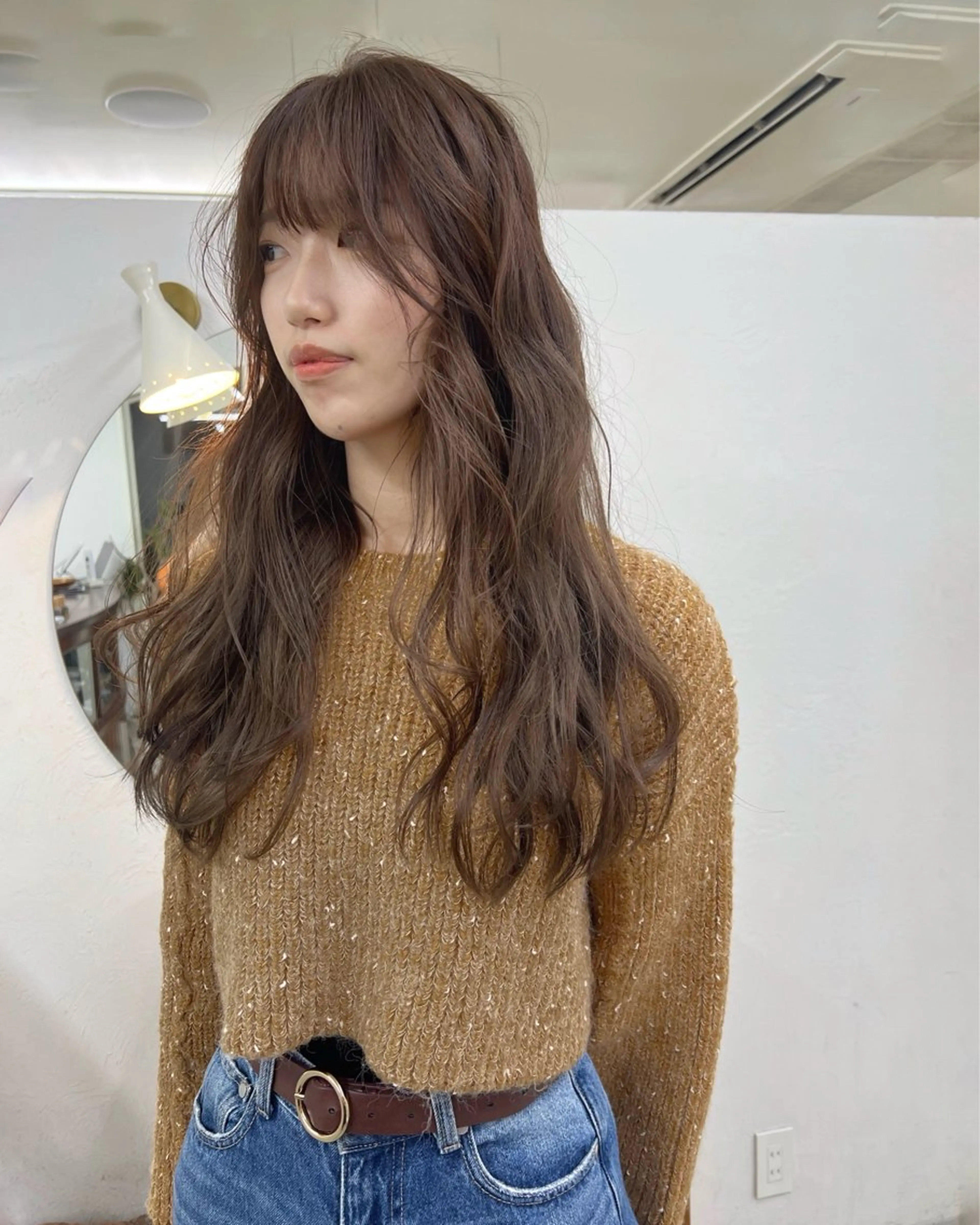 ロング カラー カット ヘアカラー トリートメント 小林 美咲のヘアスタイル
