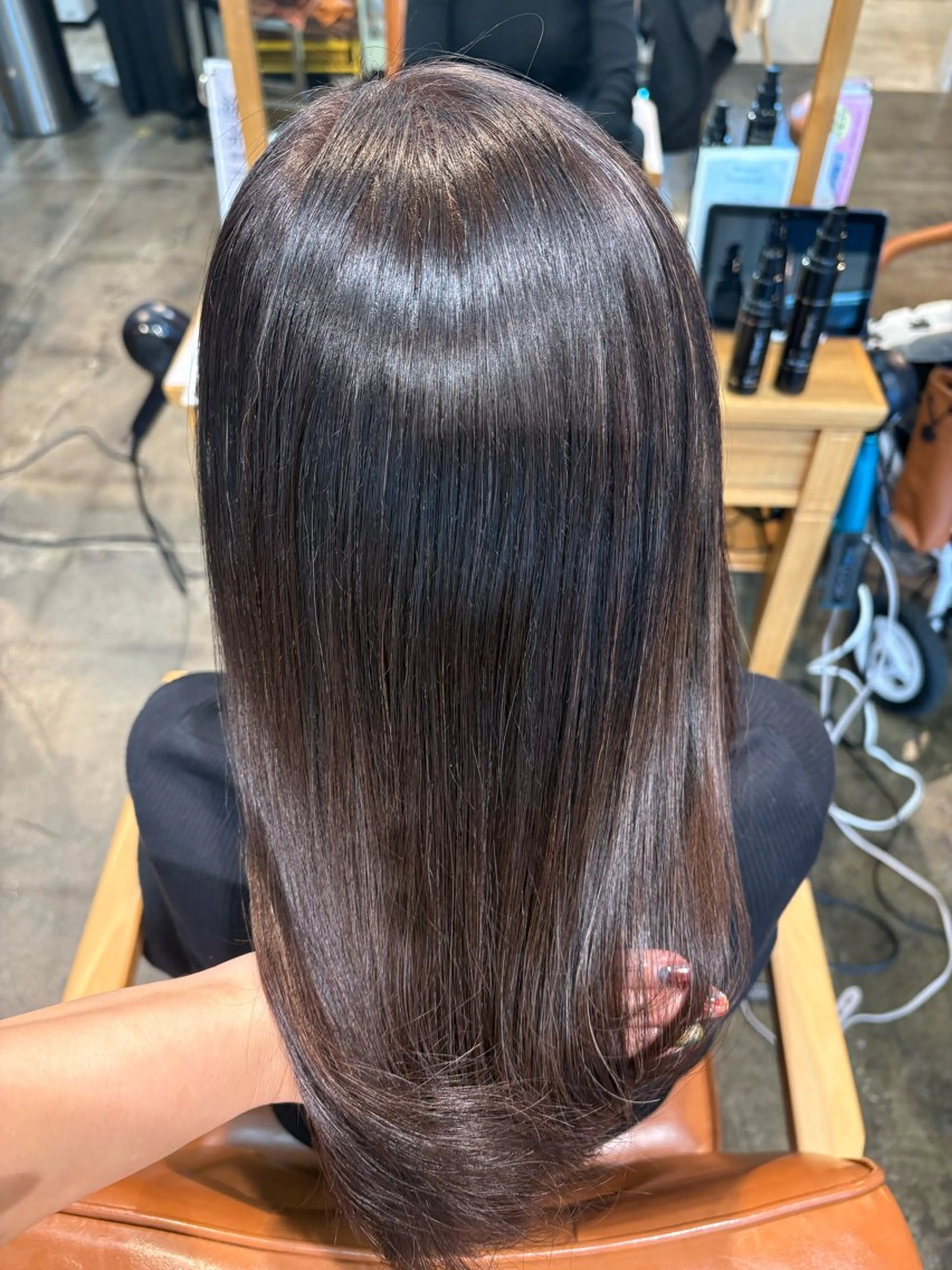 セミロング 髪質改善 カット 縮毛矯正 髪質改善 透明感shihoのヘアスタイル