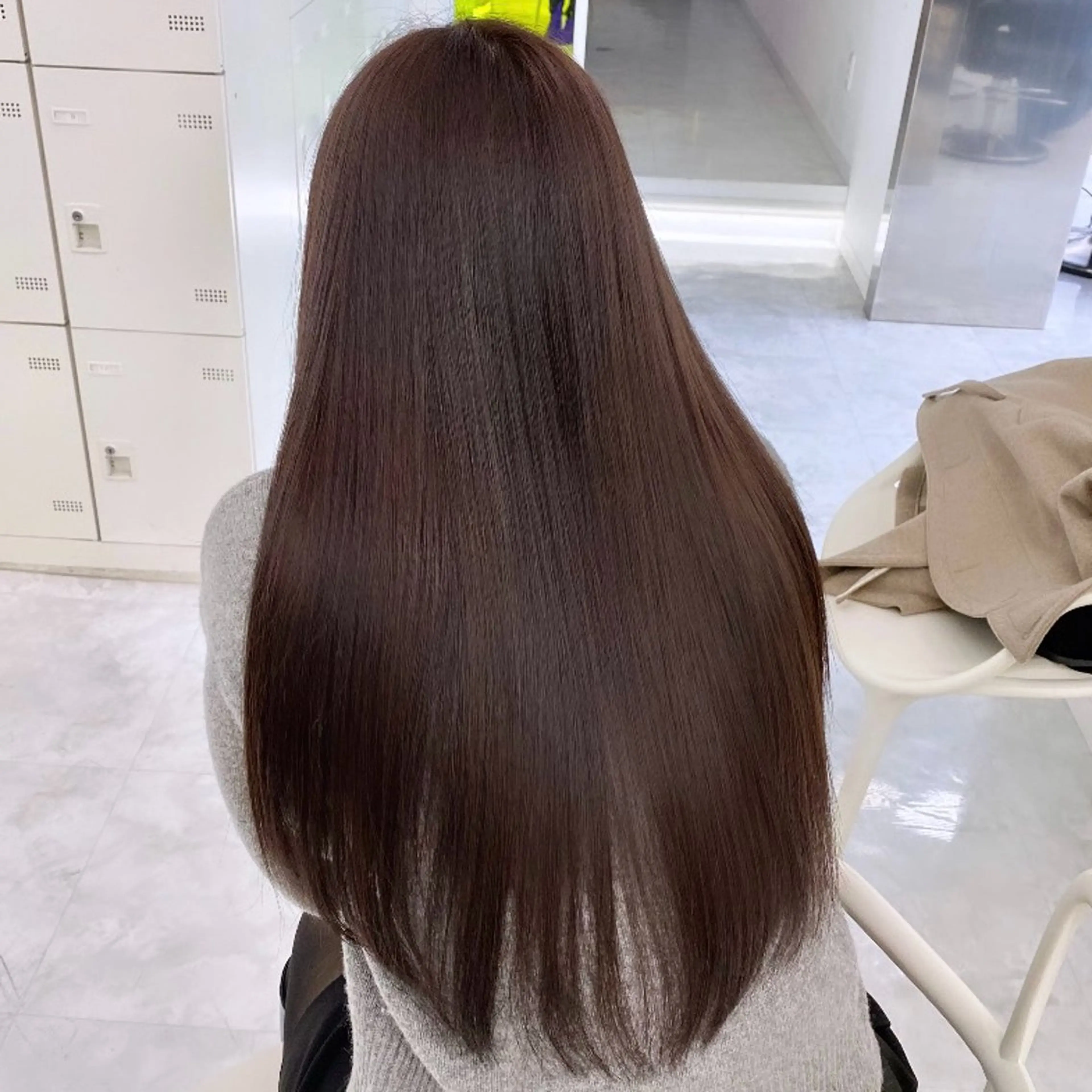 カラー ヘアカラー ヘアセット 🤍透明感グレージュ オリーブ🤍RINのヘアスタイル