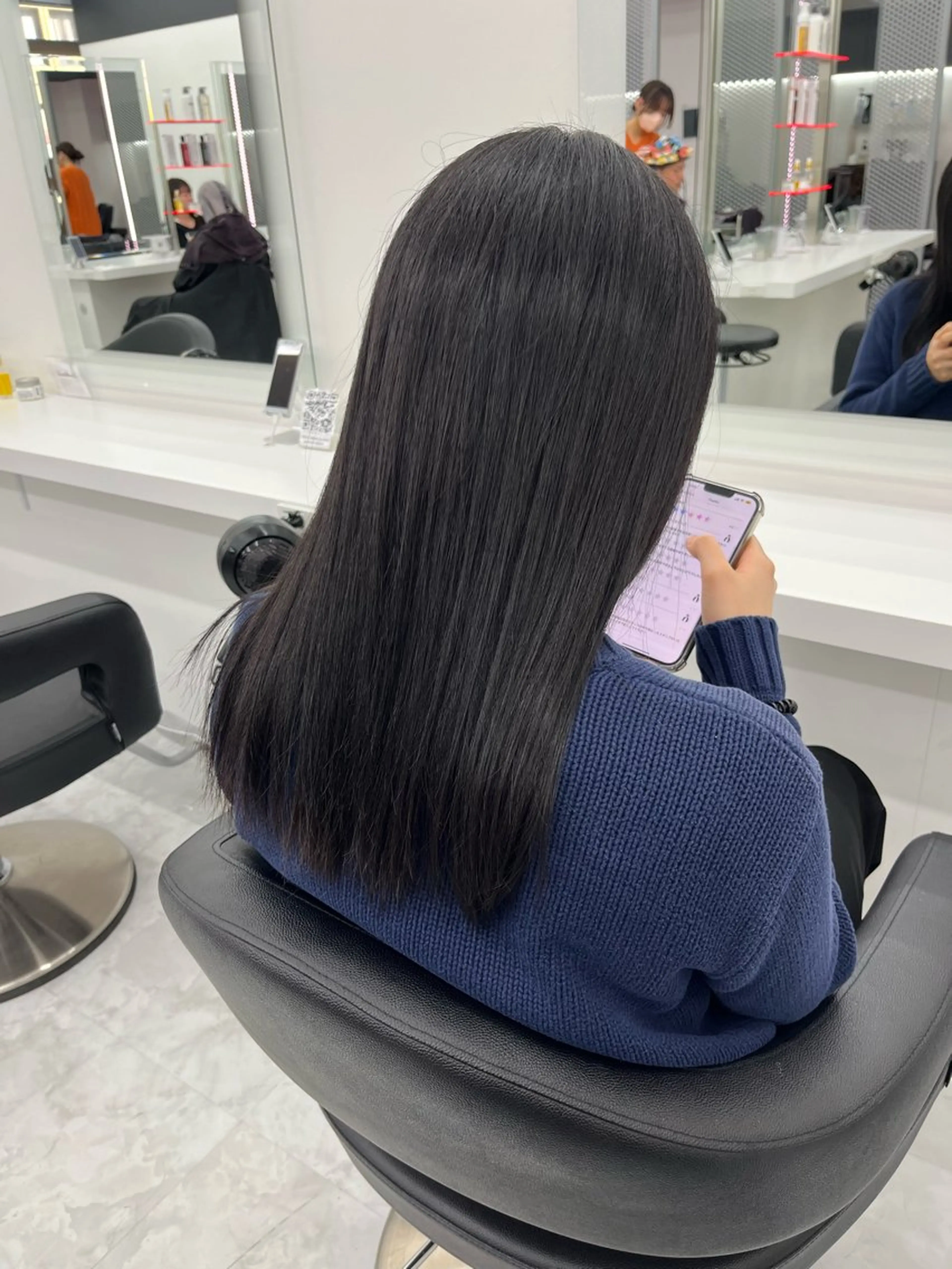 ロング カラー 黒髪 ヘアカラー トリートメント 💖トレンド夏 カラー💖FUTAのヘアスタイル