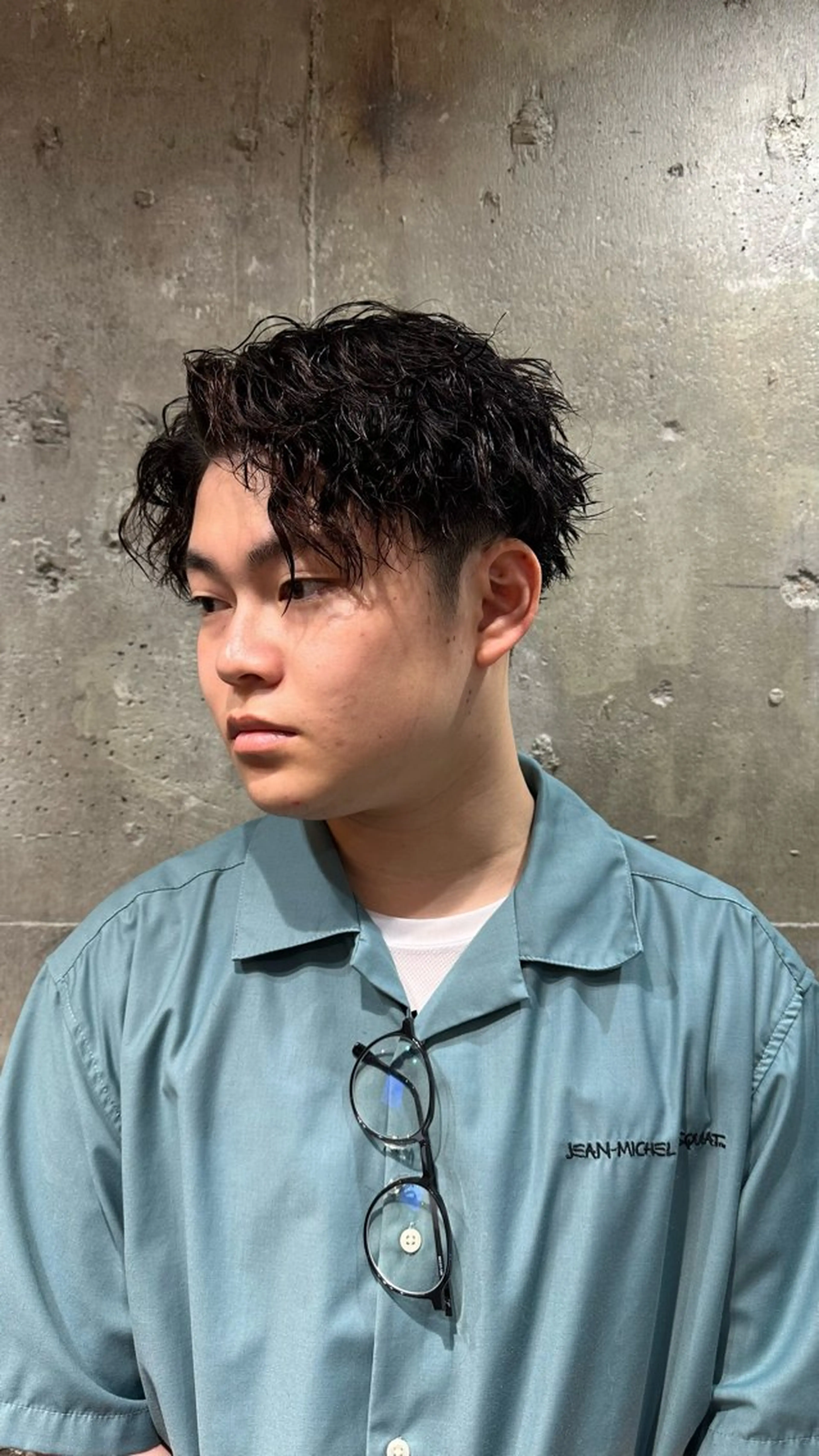 ショート パーマ メンズ メンズパーマ ツイストスパイラルパーマ スパイラルパーマ メンズサロン alfRed白井のヘアスタイル