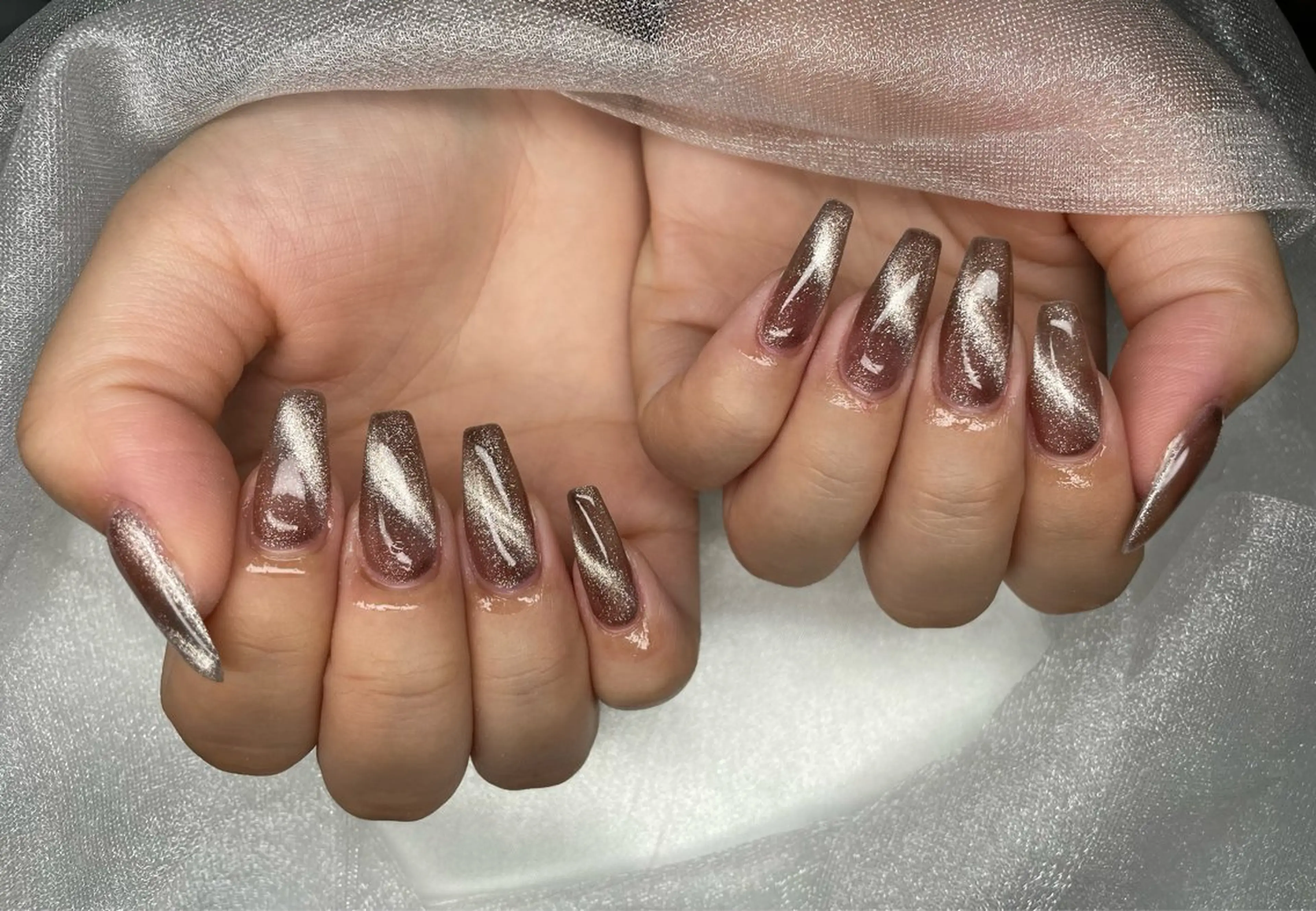 ✨️【12月18.19限定クーポン】✨️チップ10本長さ出しマグネットorフラッシュ💅オフあり⭕️の写真