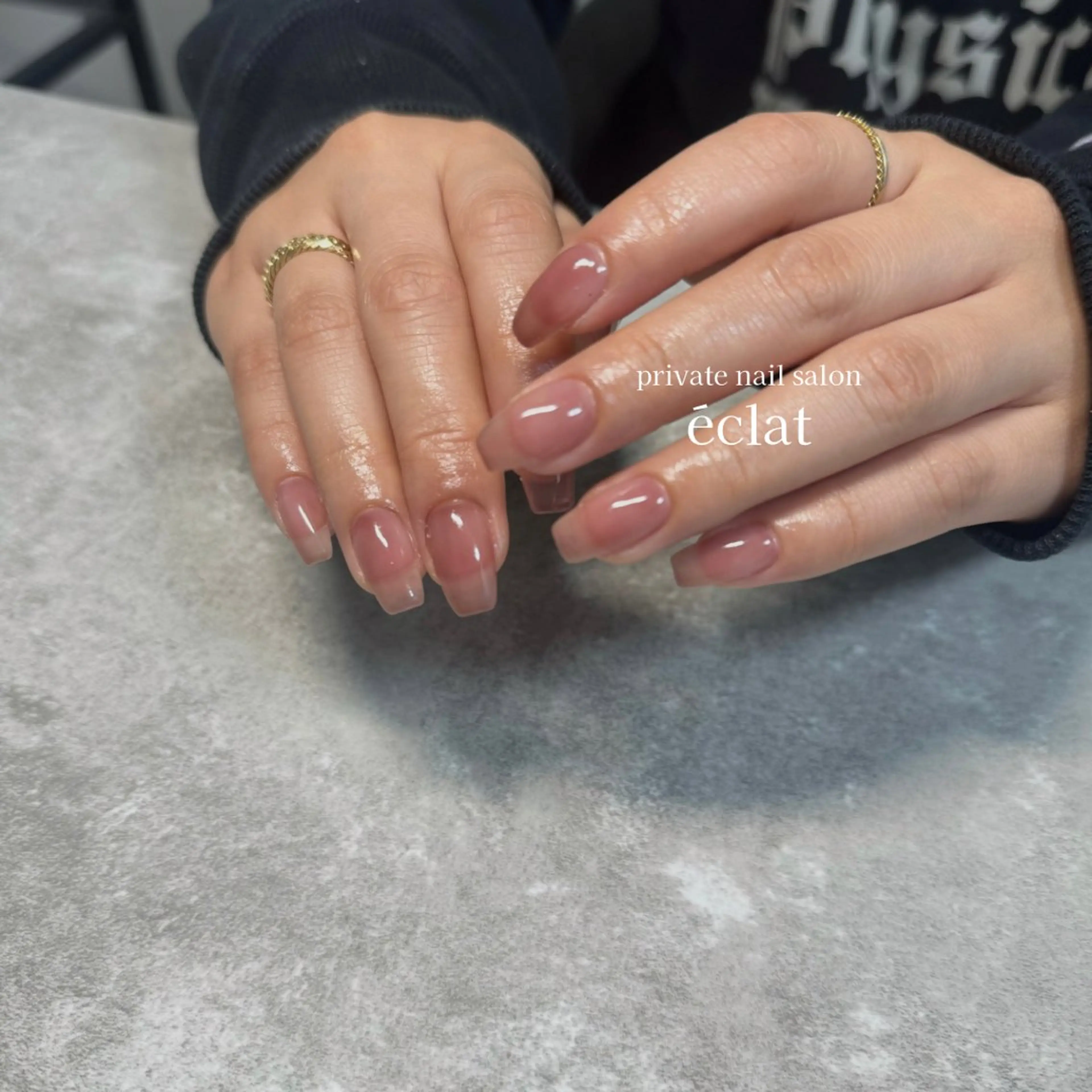 ネイル ワンカラーネイル ピンク シンプルネイル nailsalon éclatのネイルデザイン
