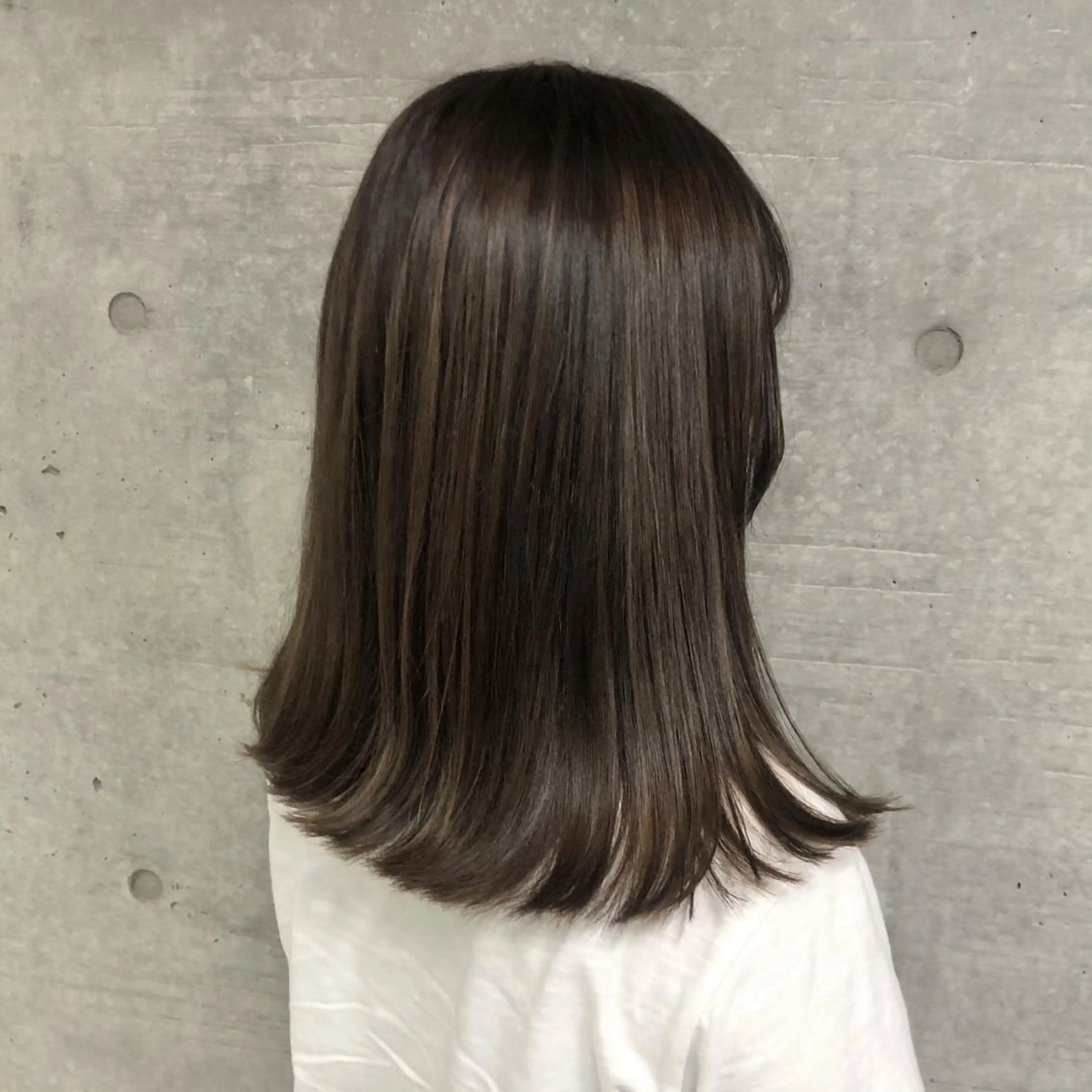 セミロング カラー グレージュ ハイライトカラー ハイライト GrandStory SHIBUYA所属・卒業式お呼ばれ🕊️ ヘアセット✴︎ミキのヘアスタイル