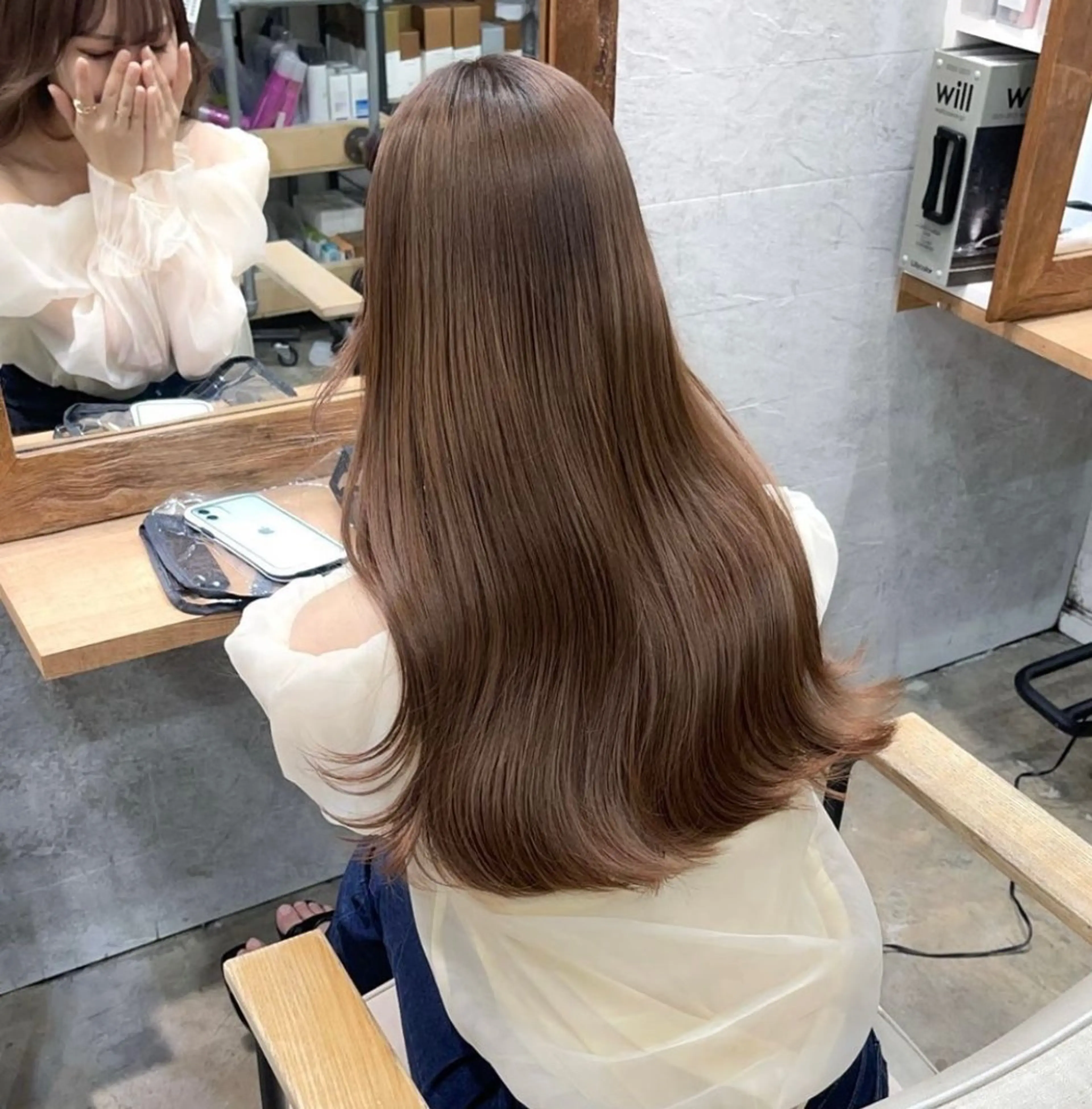 ロング カラー ブラウンカラー ブリーチ୨୧大阪梅田 タカシマリナ♡のヘアスタイル