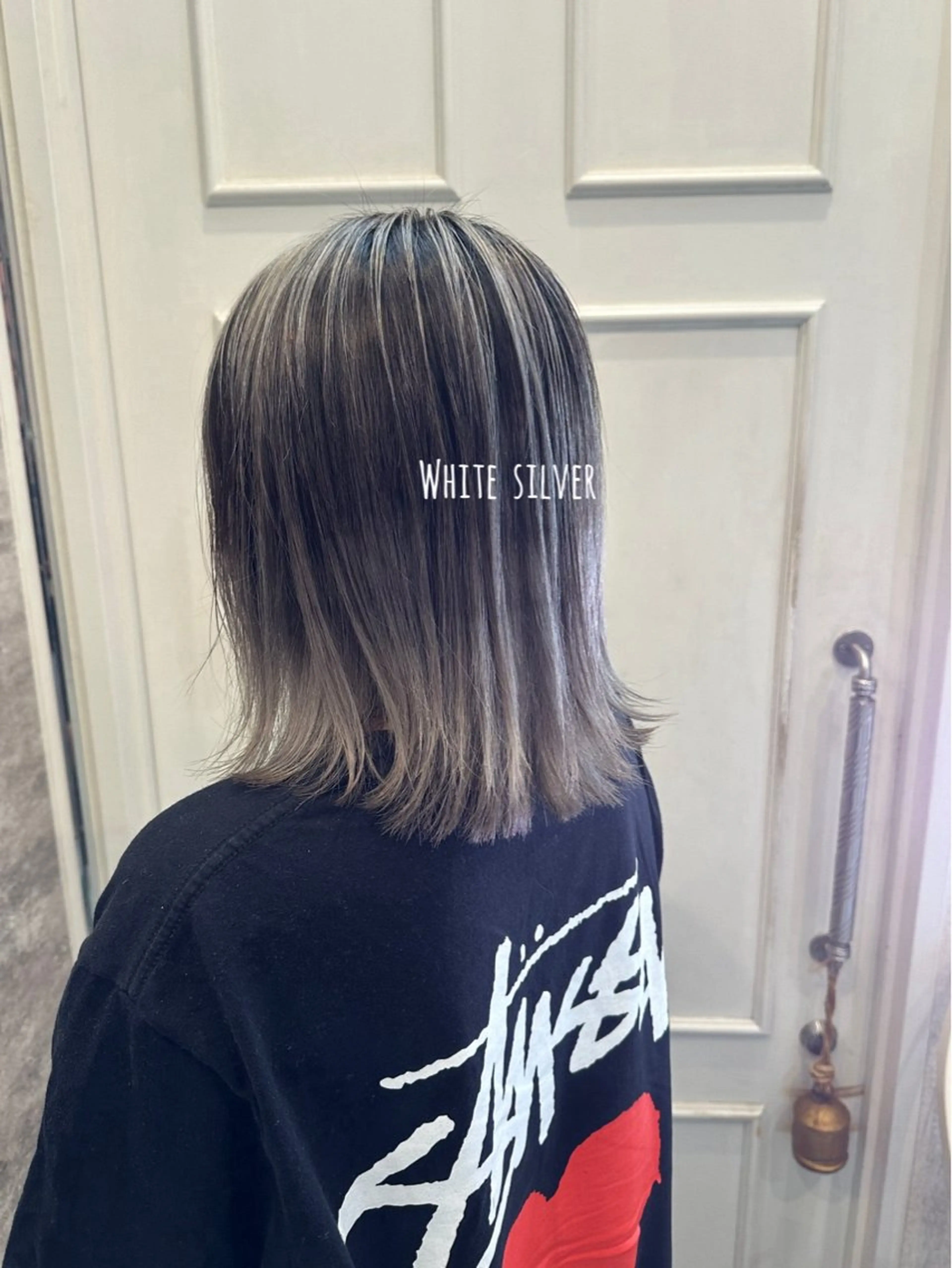 ミディアム カラー ベージュカラー ブリーチ ブルーカラー ダブルカラー グラデーションカラー 💈Blanco💈 カラー&ケア🌈のヘアスタイル