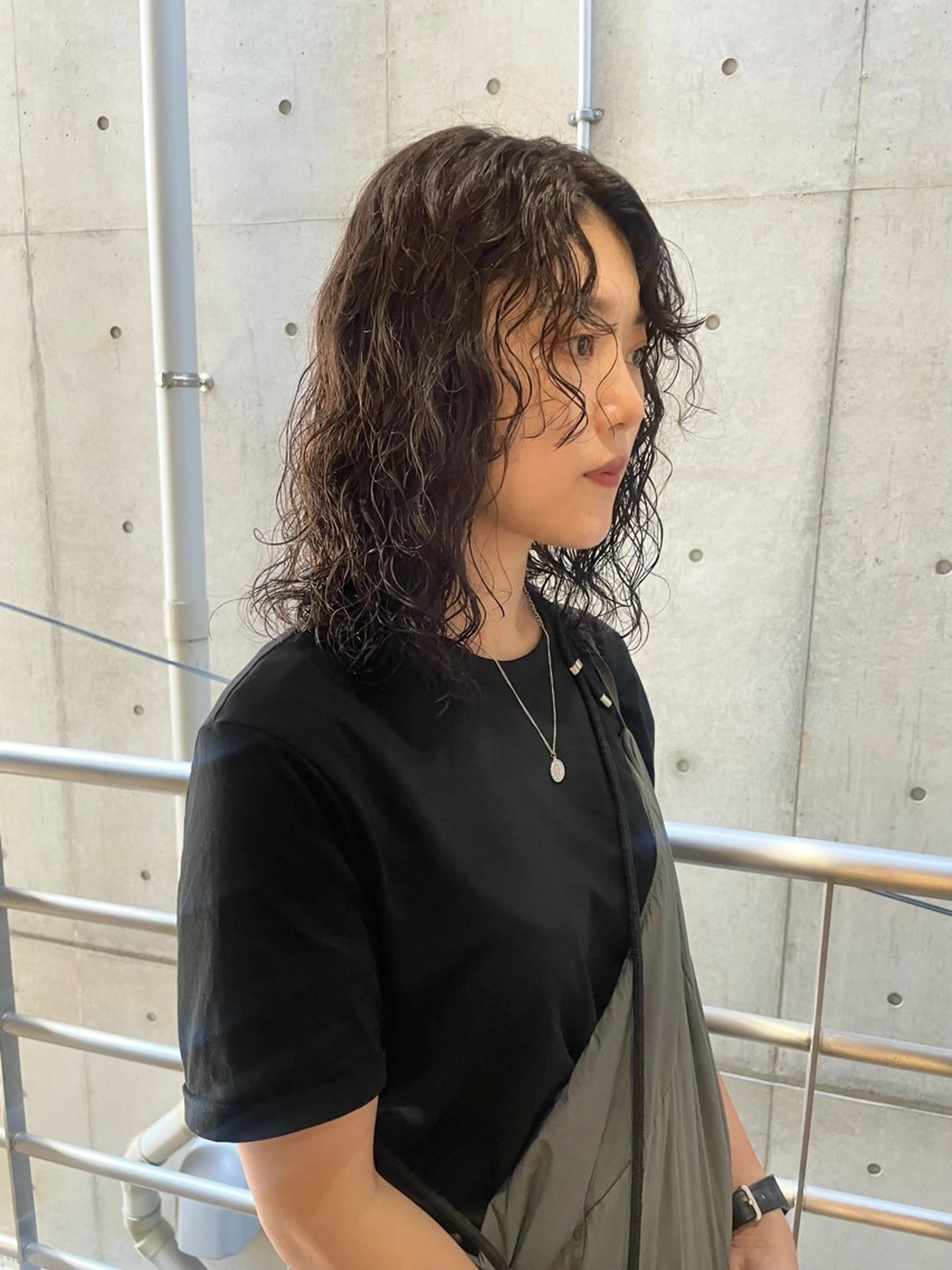 ミディアム カラー パーマ ヘアアレンジ カット ヘアカラー パーマ satsuki ito/暖色、パーマのヘアスタイル