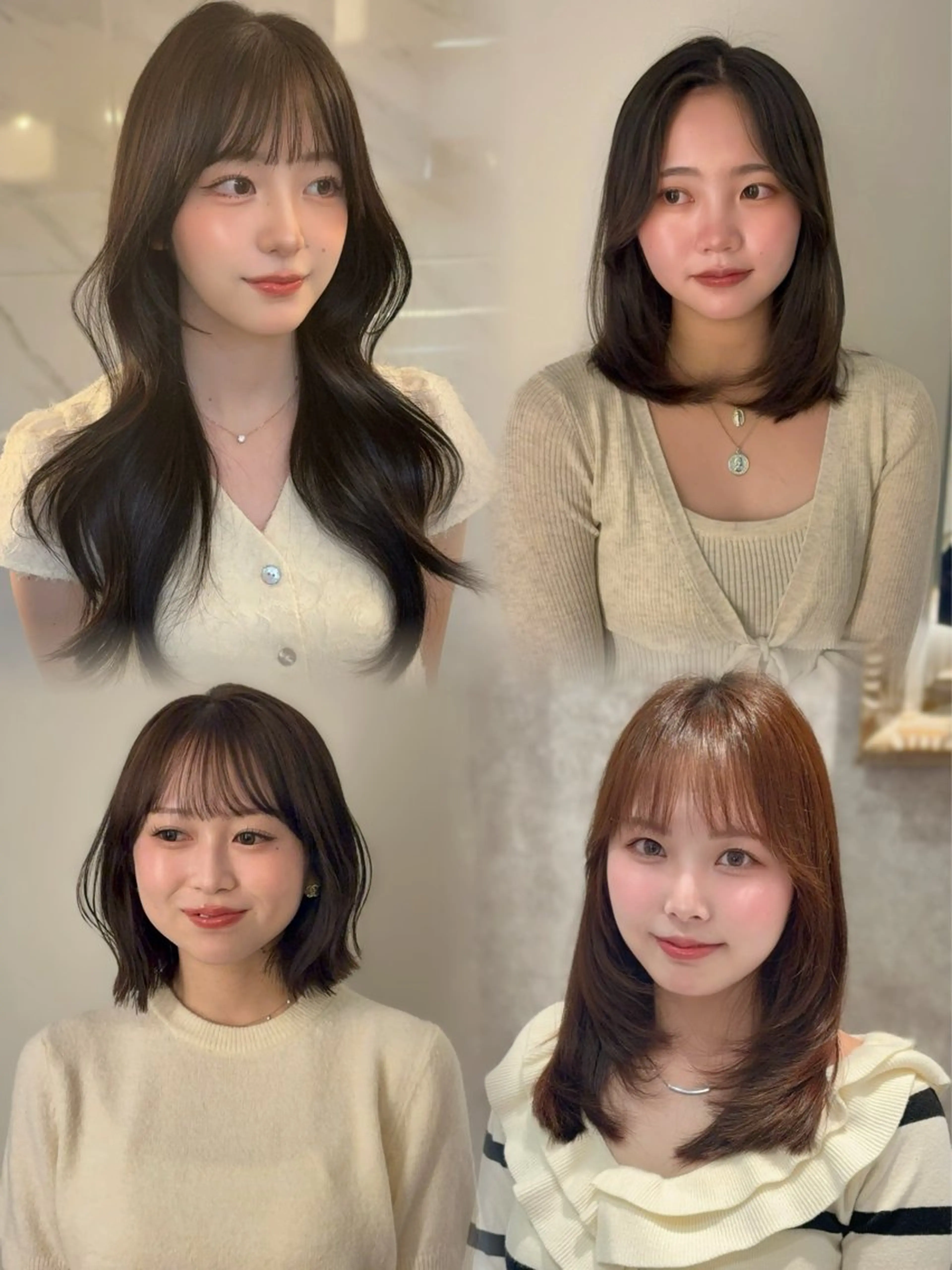 セミロング カラー カット ヘアカラー トリートメント 🤍韓国ヘア/ 楓🤍のヘアスタイル