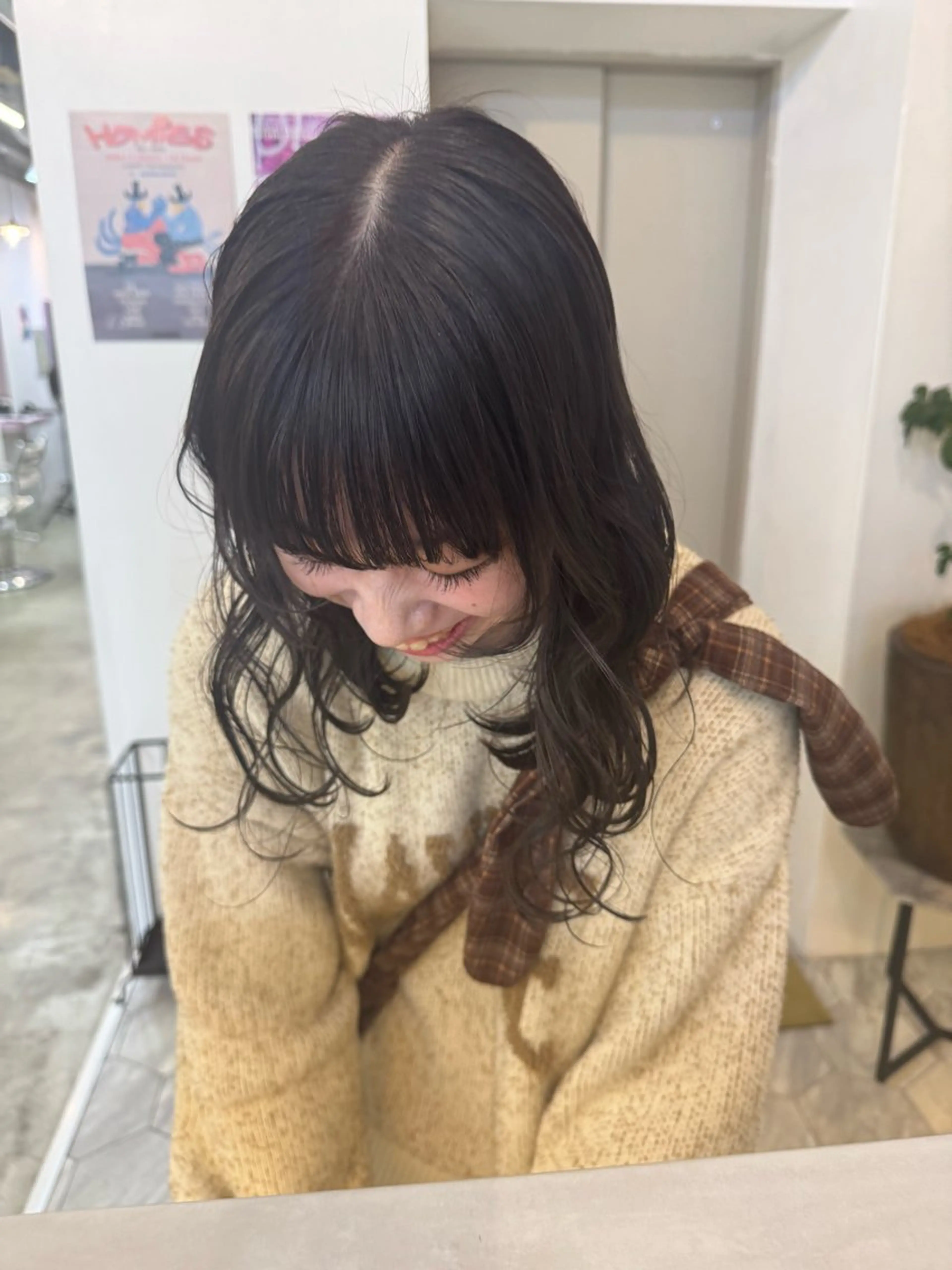 ミディアム カラー ヘアカラー ⭐️🪐fuka/ ness【天神大名】のヘアスタイル