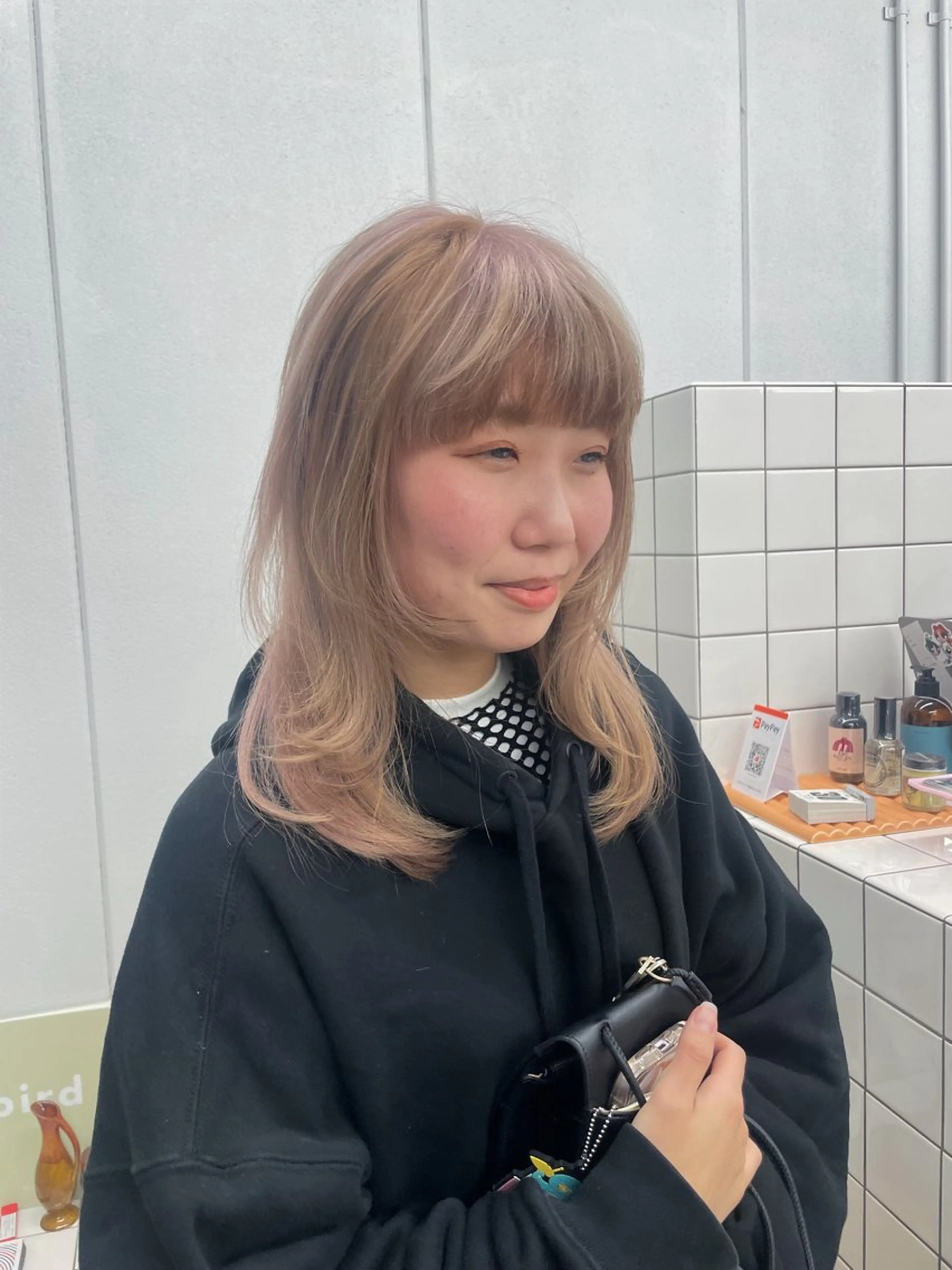 ミディアム カラー カット ヘアカラー 関 京磨のヘアスタイル