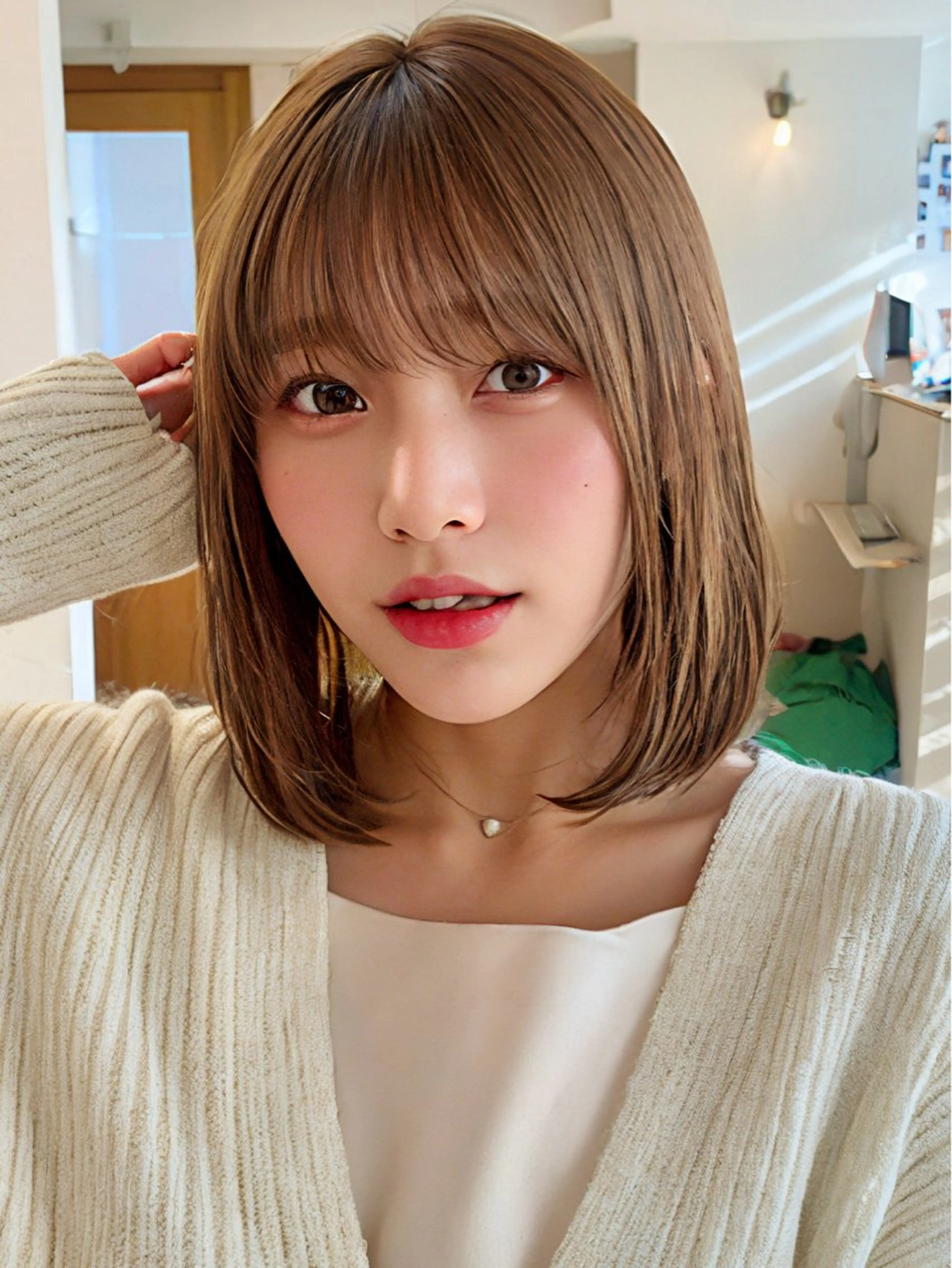 ミディアム 横浜/今だけ無料‼️ 縮毛矯正特化/ハヤトのヘアスタイル