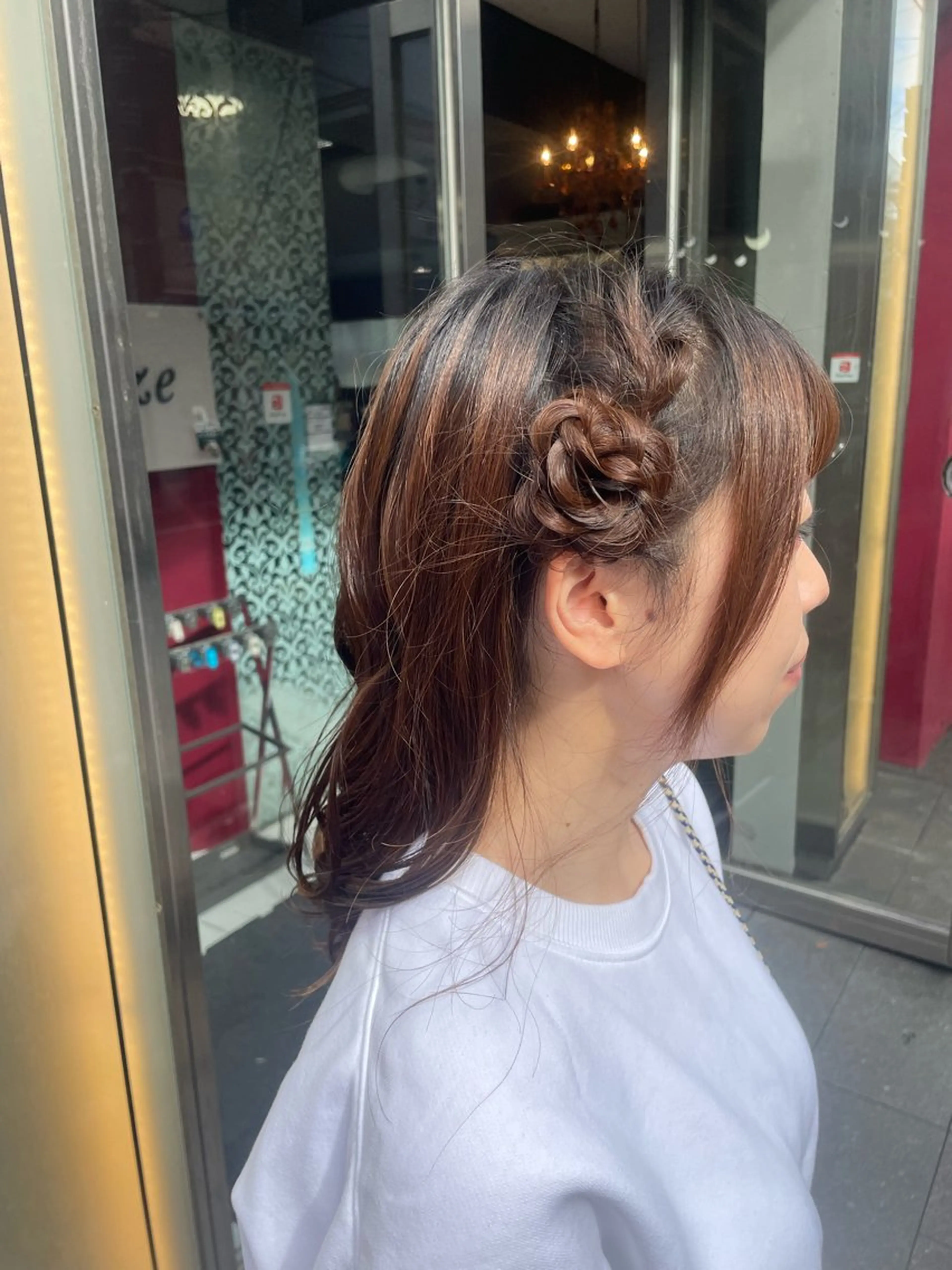ミディアム ♡ヘアセット.ピンク Ayakaのヘアスタイル