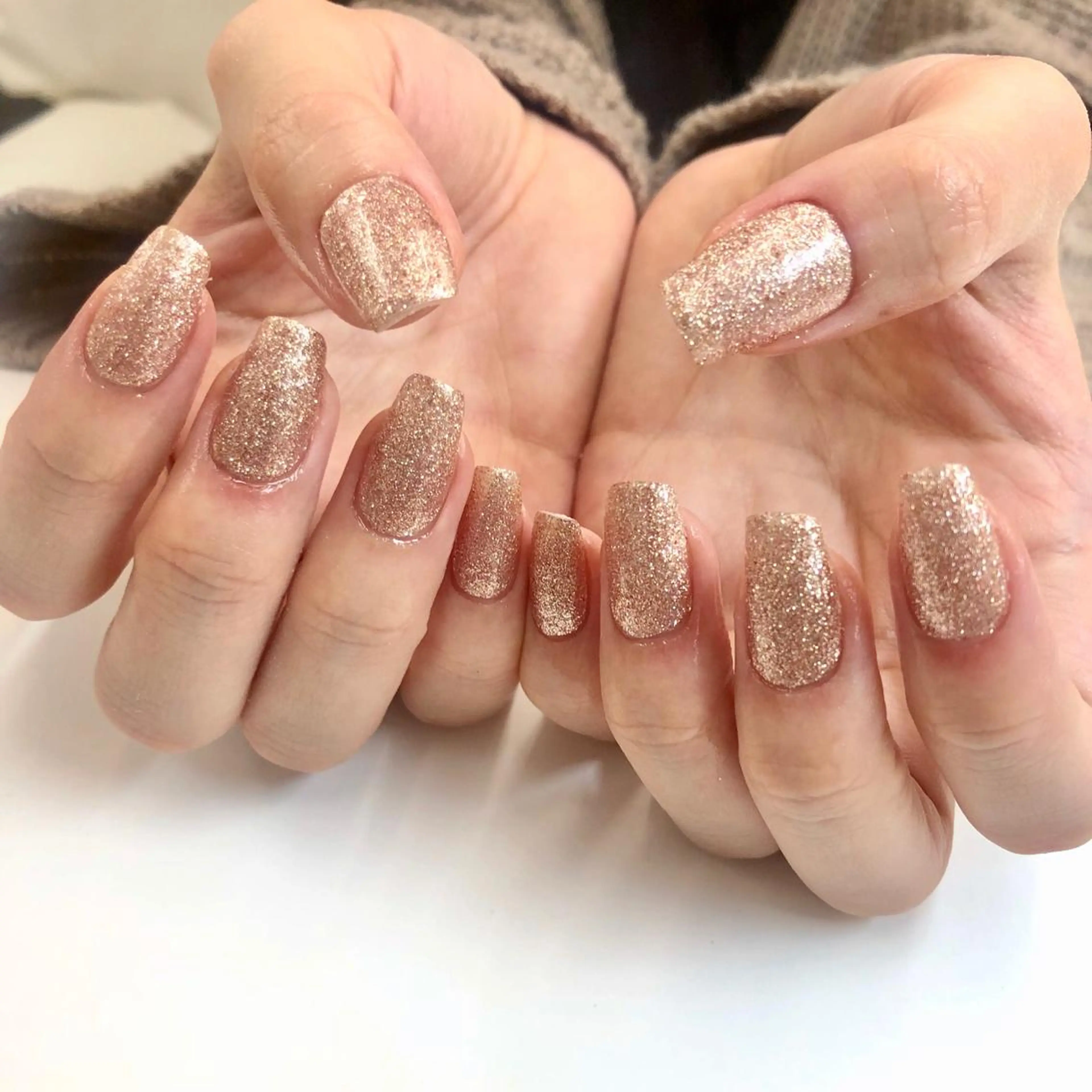 ネイル ラメ(グリッター) ハンドネイル Minami 🍓のネイルデザイン