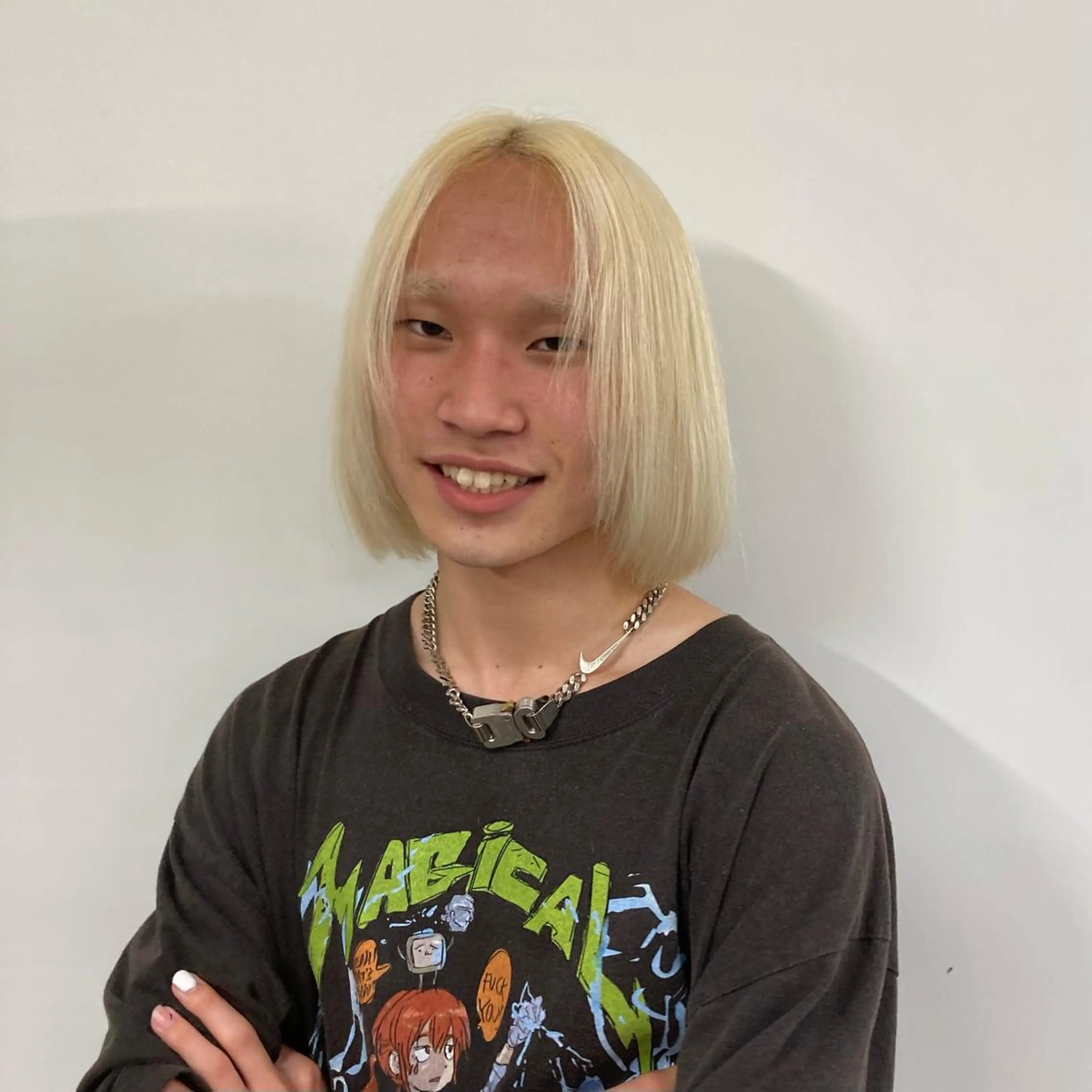 ミディアム カラー パーマ ヘアアレンジ メンズ カット ヘアカラー トリートメント ウルフ/レイヤー エクステ/kokiのヘアスタイル