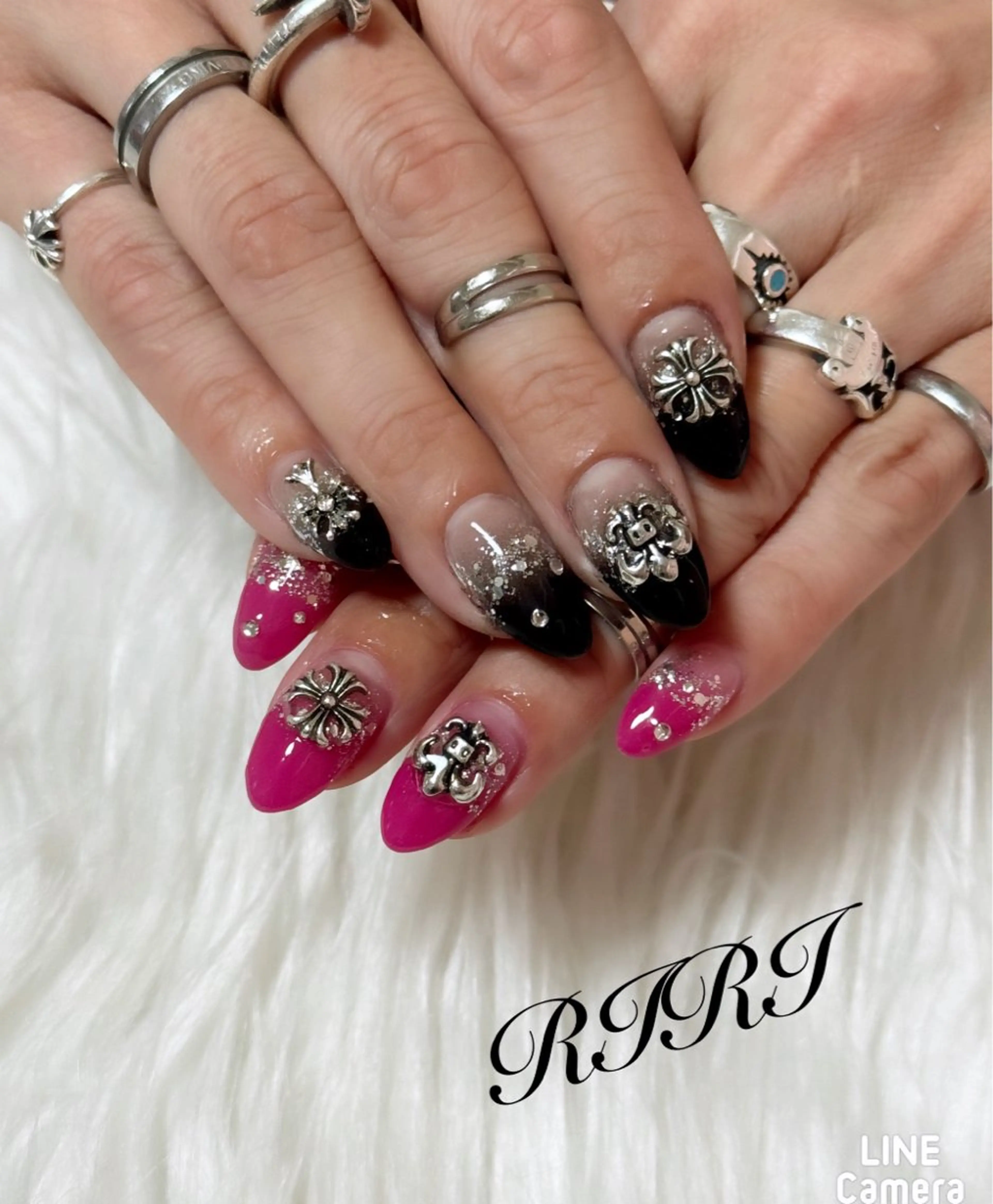 ネイル 入学式 ジェルネイル グラデーション 韓国ネイル ピンク ハンドネイル riri オーナーのネイルデザイン