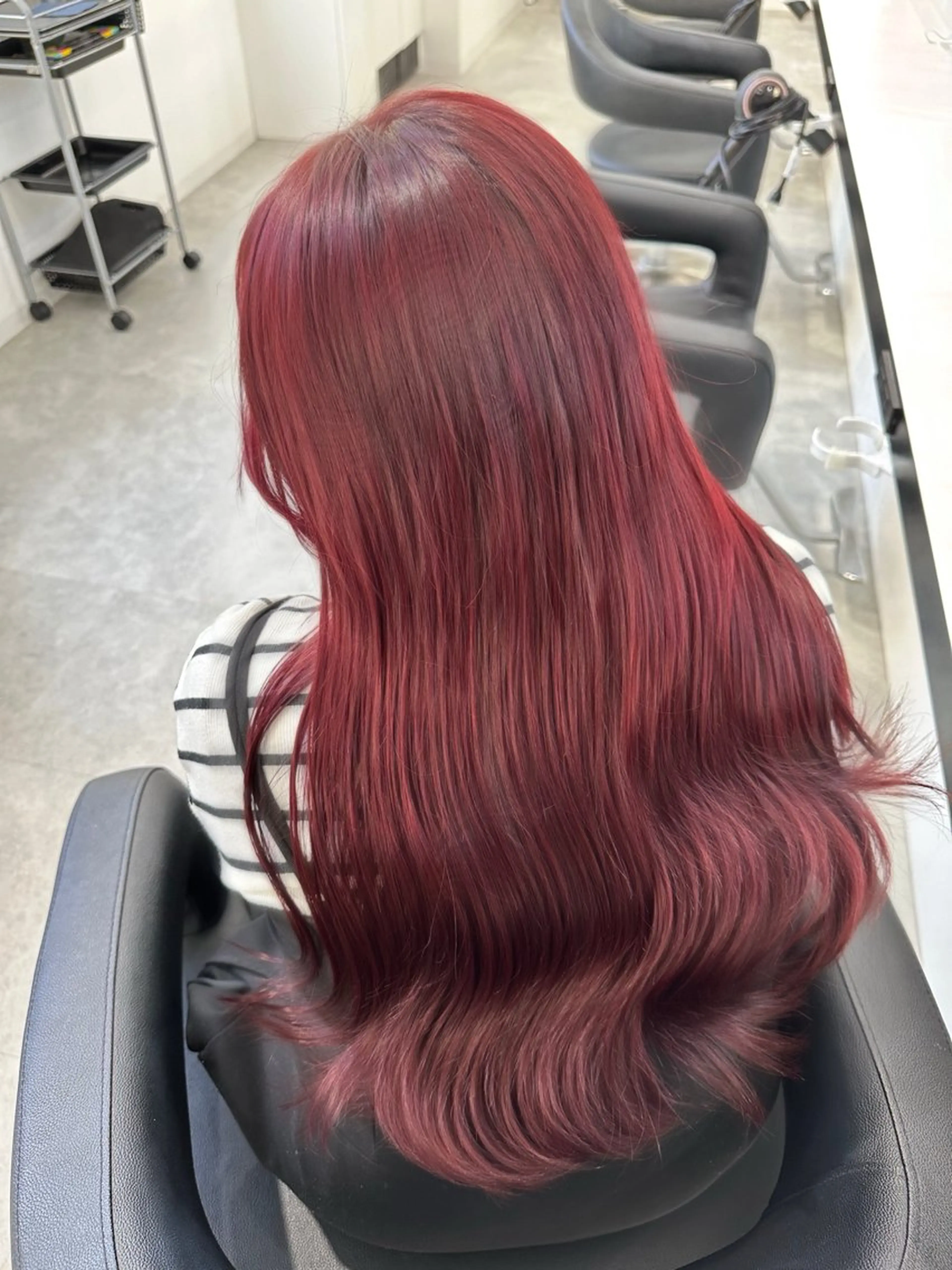 ロング カラー カット ヘアカラー 🍒ワイン系 ウルフカット🍒拓未のヘアスタイル