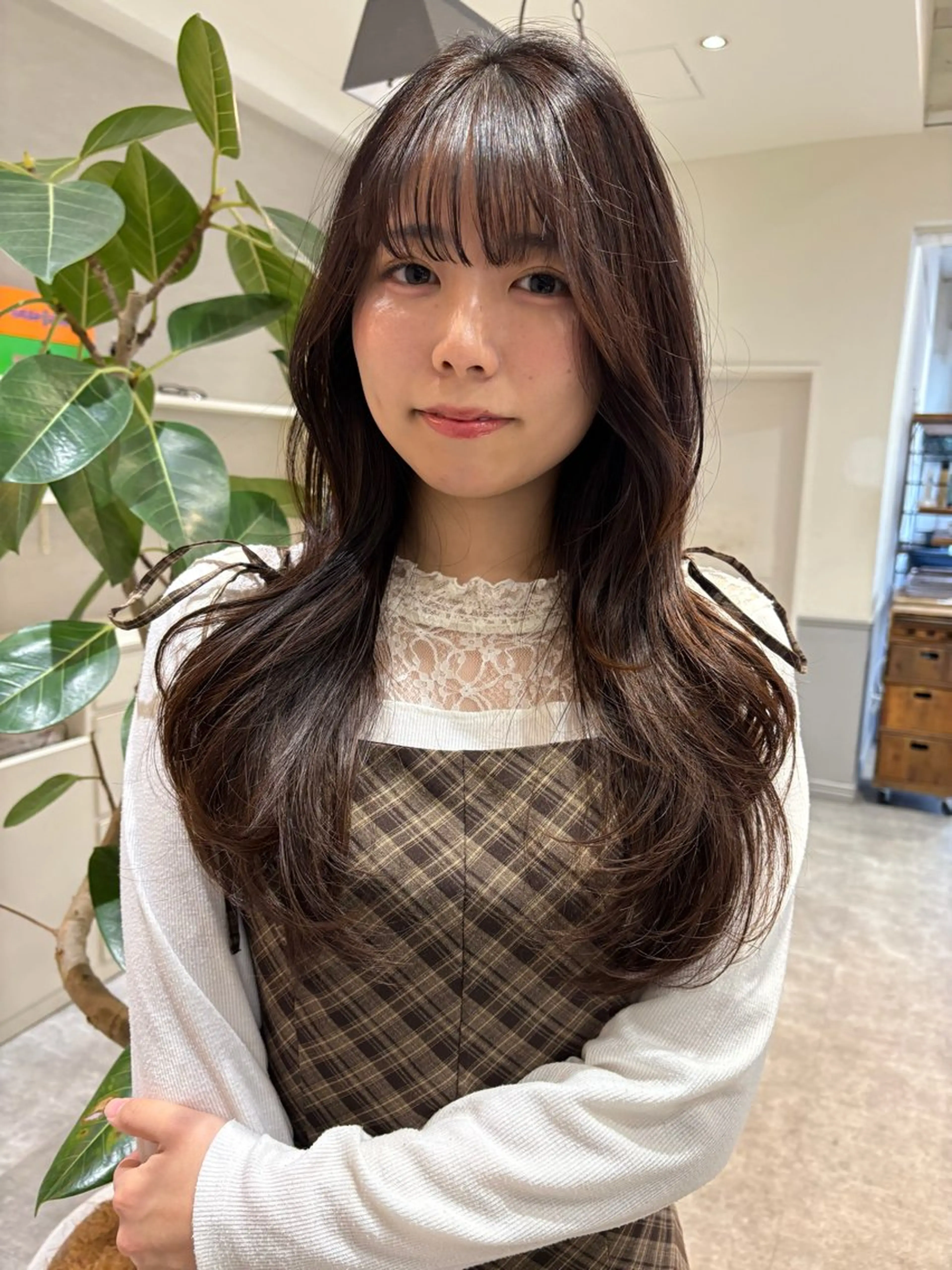 ロング SIKI yuuna モテ韓国ヘア☁️のヘアスタイル