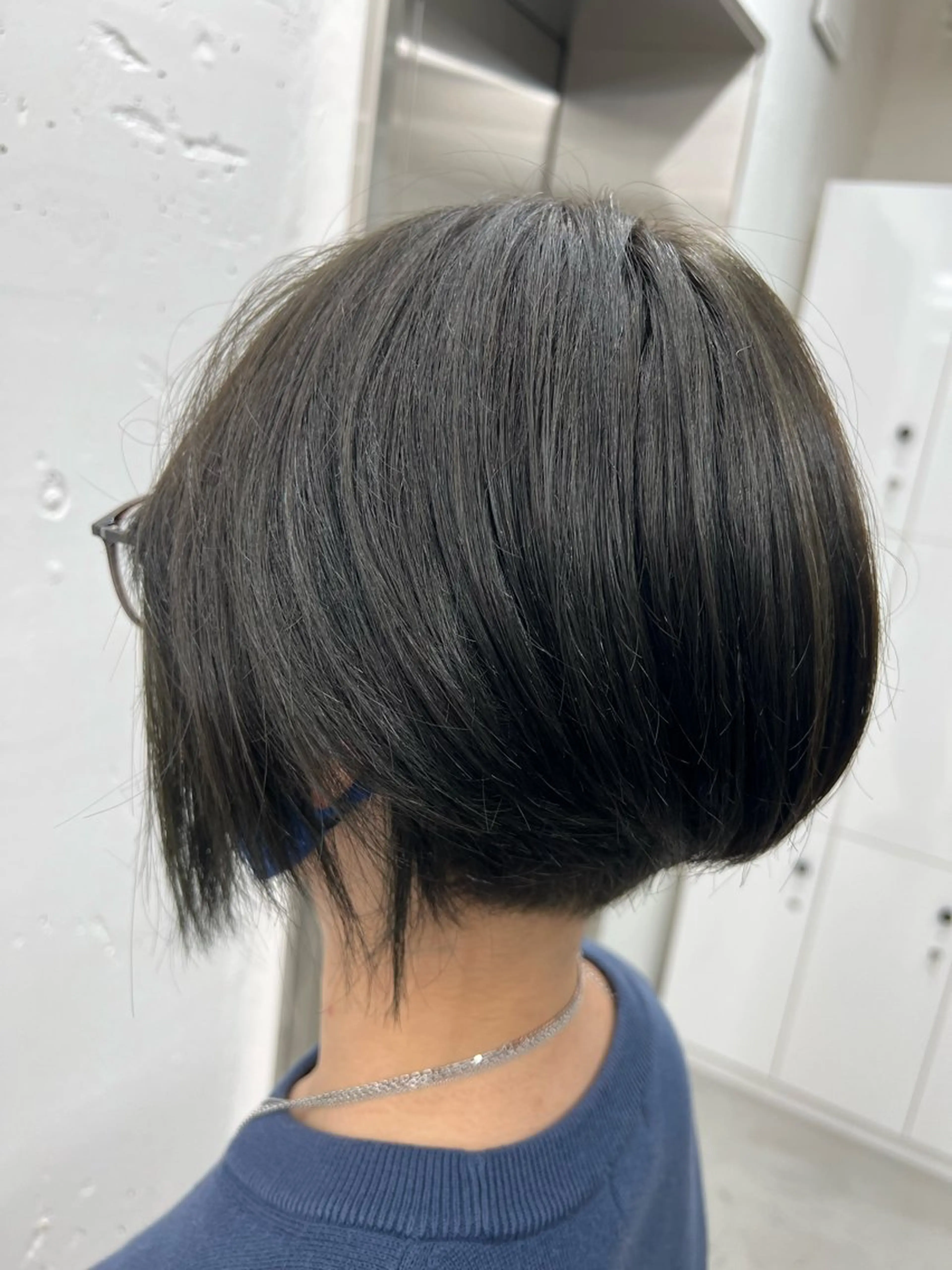 ショート カラー 透明感カラー グレージュ オリーブグレージュ オリーブグレー オレンジ ヘアカラー トリートメント あすか JILLSTUDIOのヘアスタイル