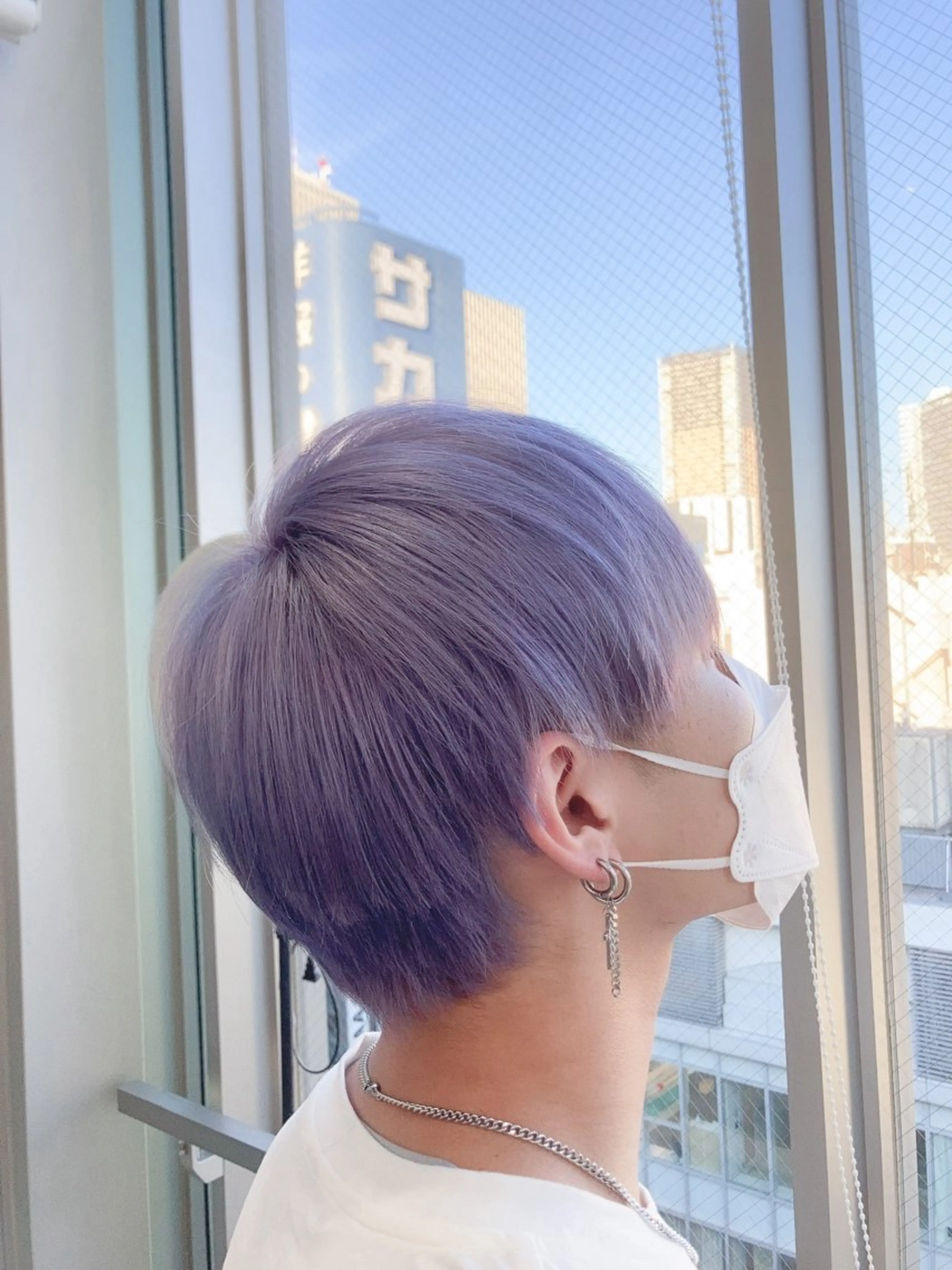 ショート カラー メンズ 🫧渋谷駅徒歩30秒 🫧縮毛矯正🫧のヘアスタイル