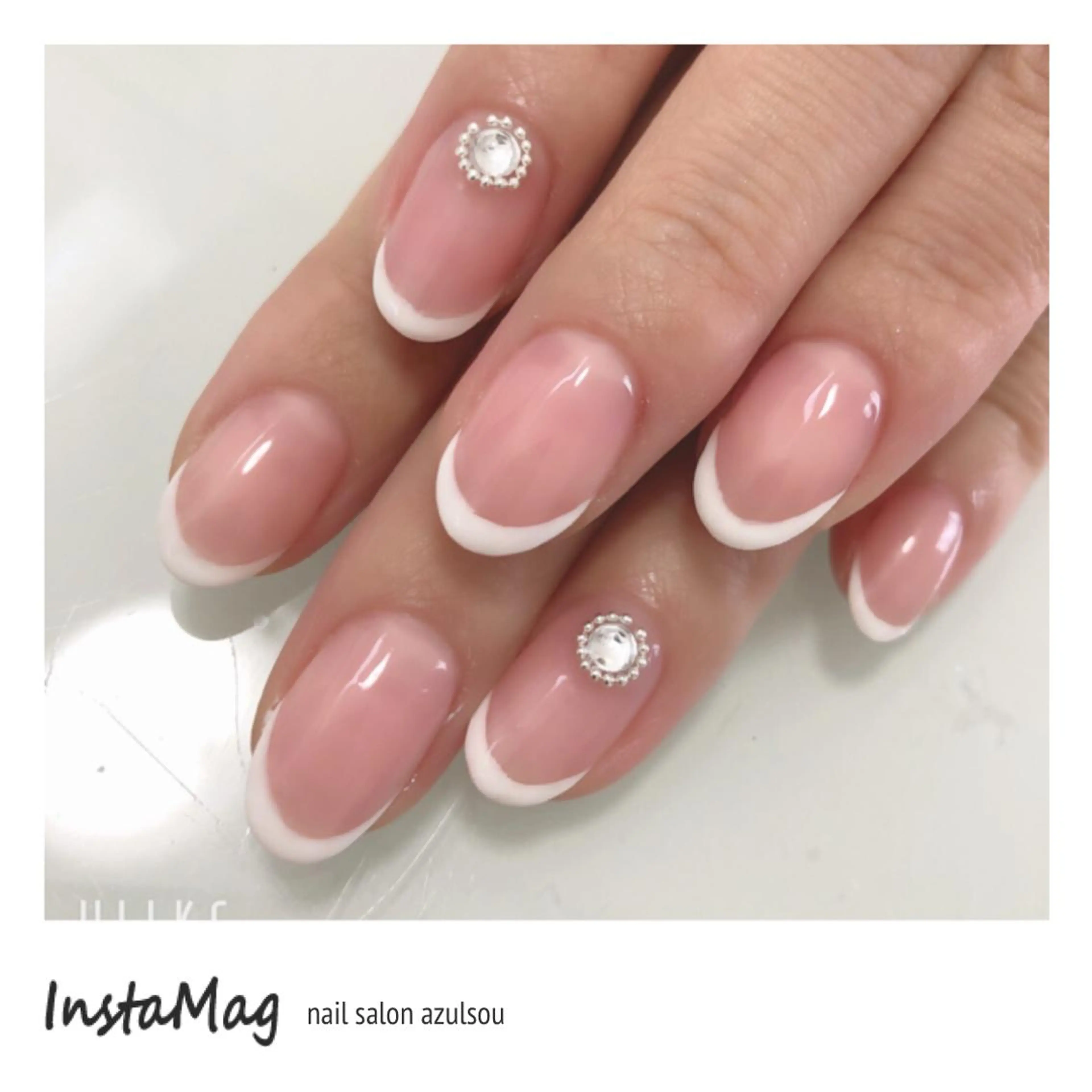 ネイル フレンチネイル ジェルネイル スカルプネイル Azulsou 廣川愛のネイルデザイン